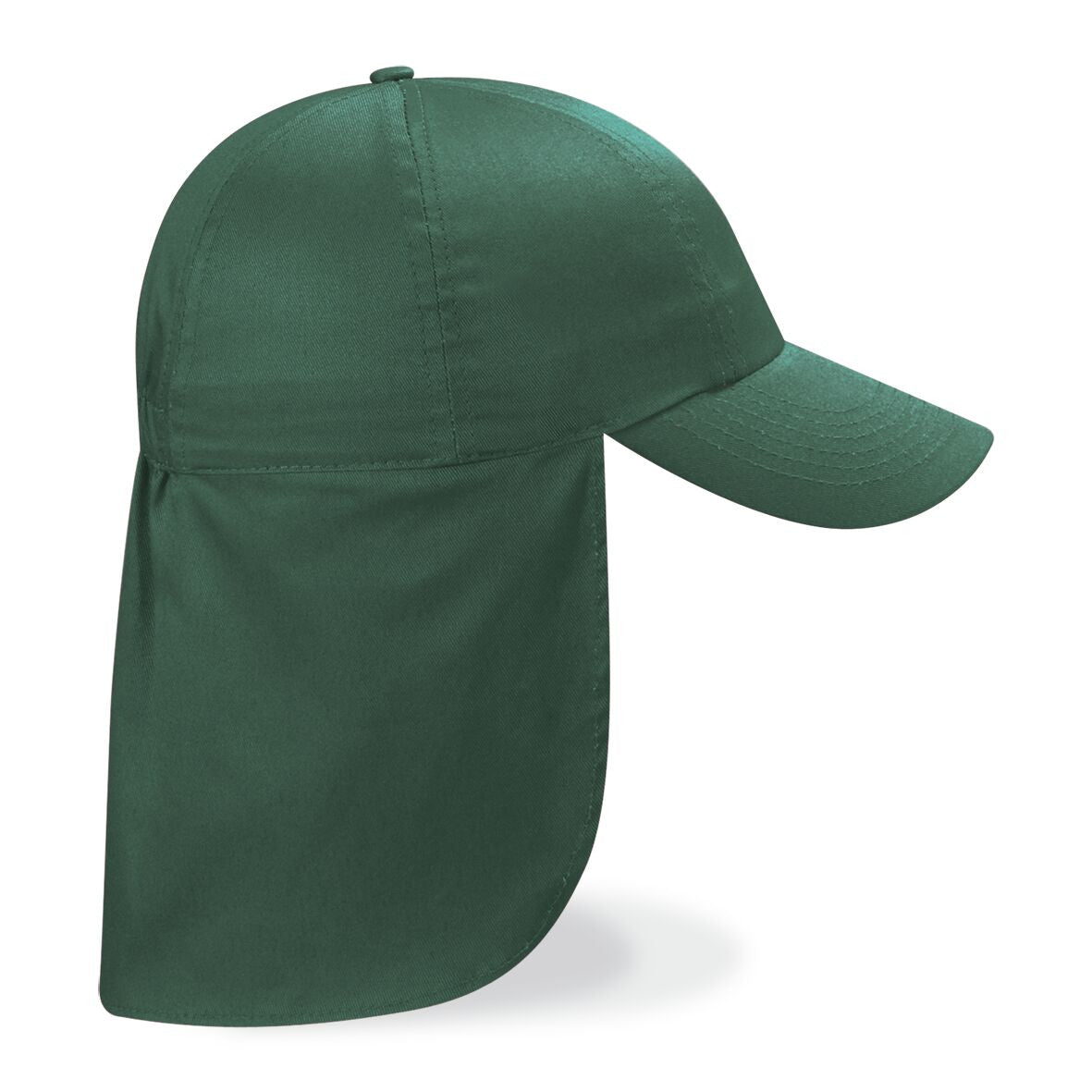 Junior Legionnaire Style Cap | BOTTLE GREEN