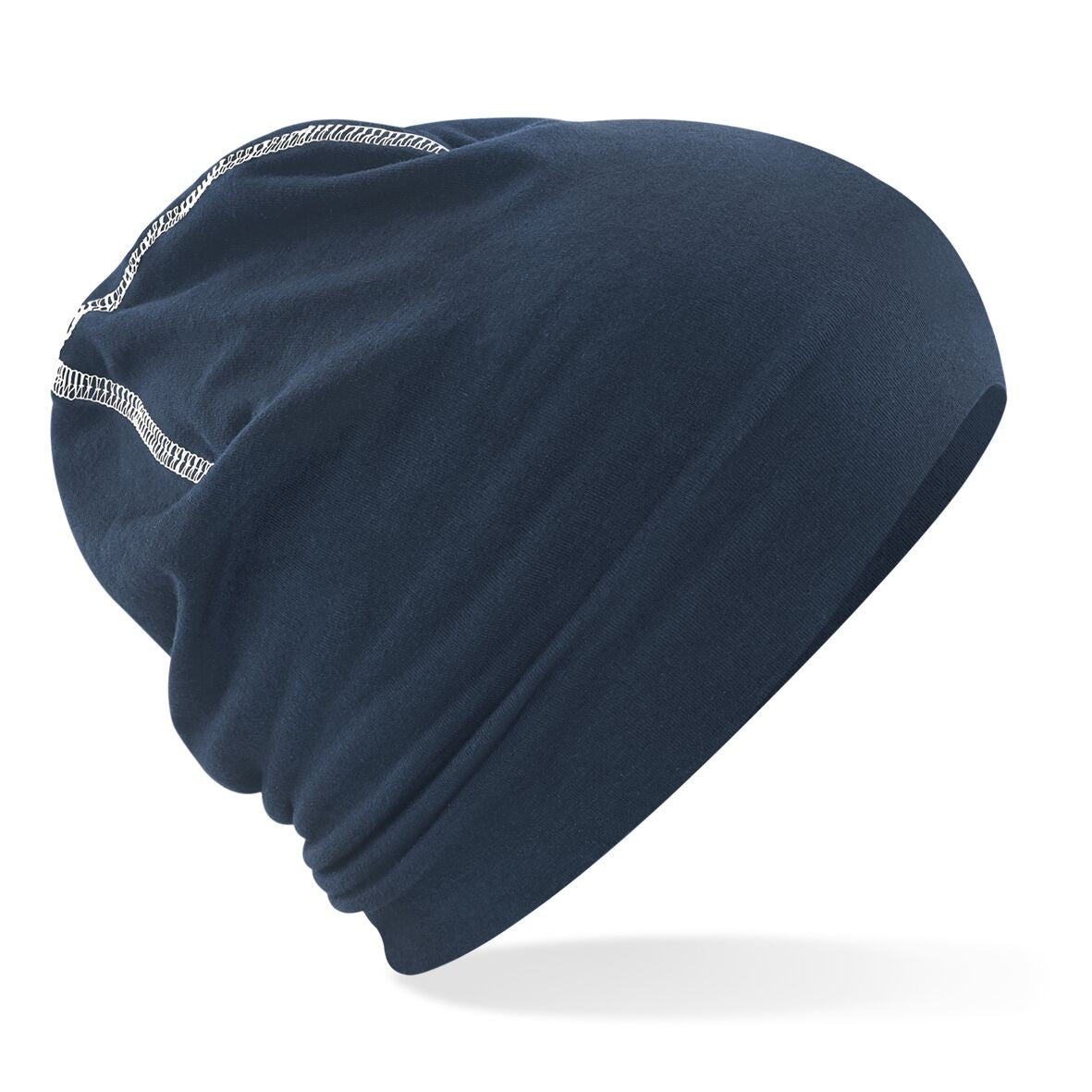 Hemsedal Cotton Beanie | FRENCH NAVY/WHITE