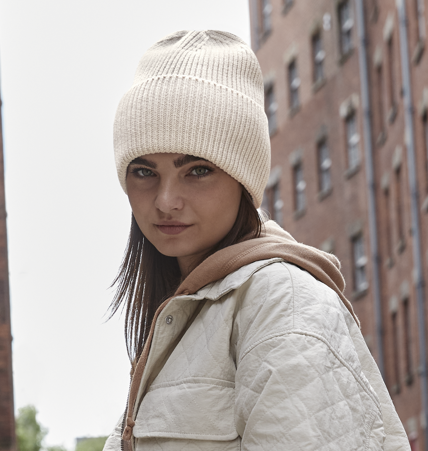 Oversized Cuffed Beanie | CHARCOAL
