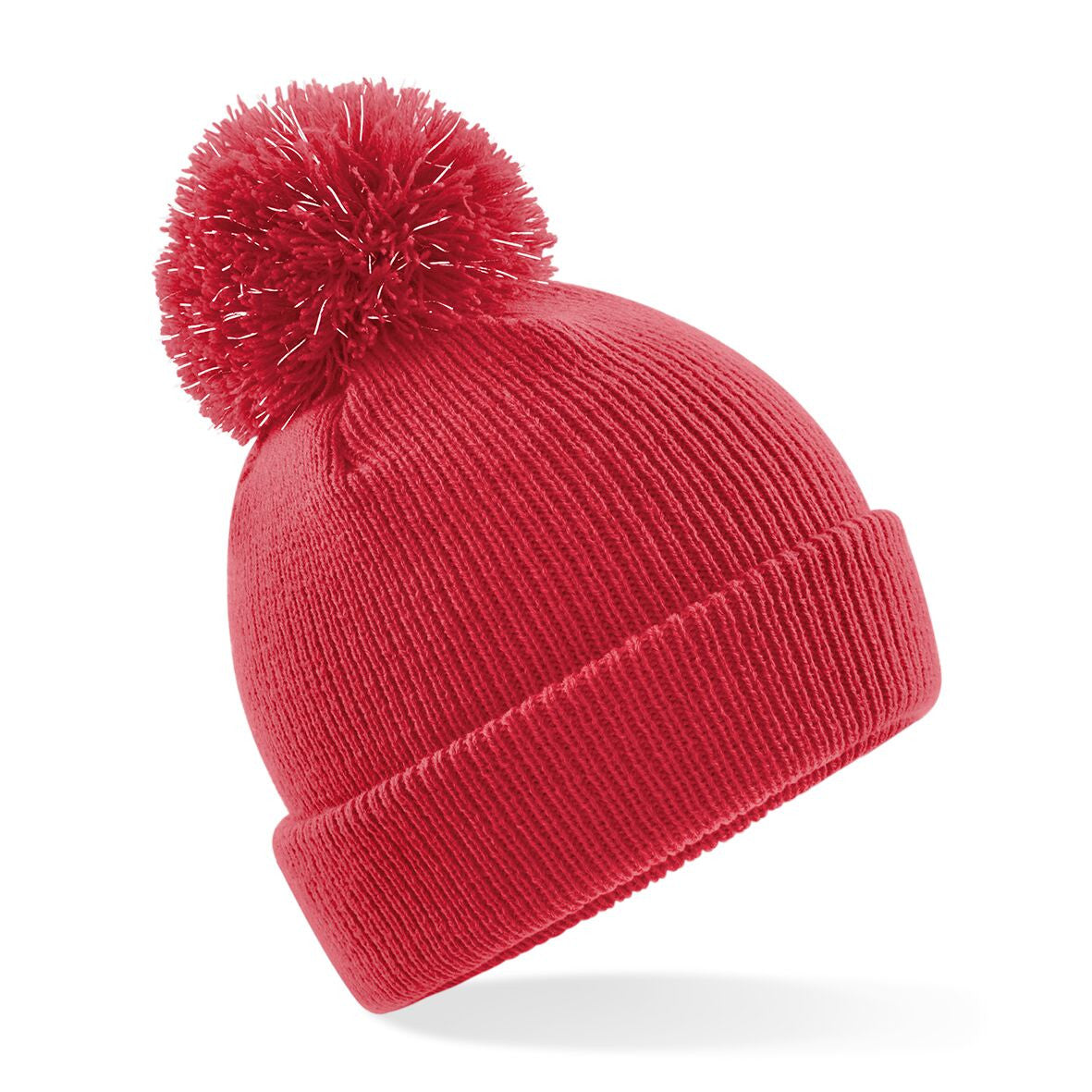 Junior Reflective Bobble Beanie | BRIGHT RED