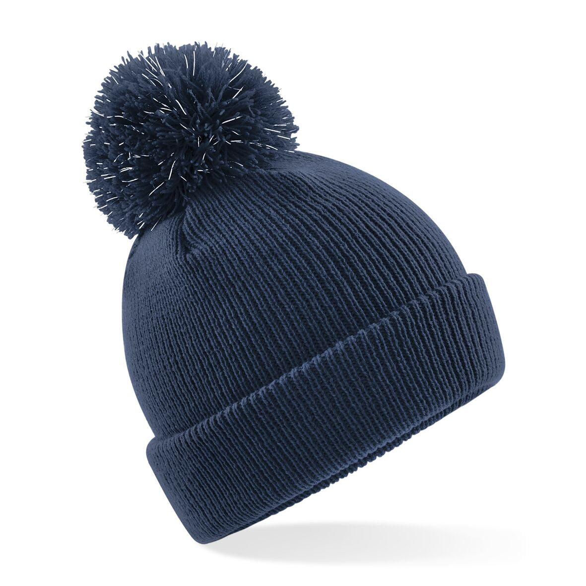 Junior Reflective Bobble Beanie | FRENCH NAVY