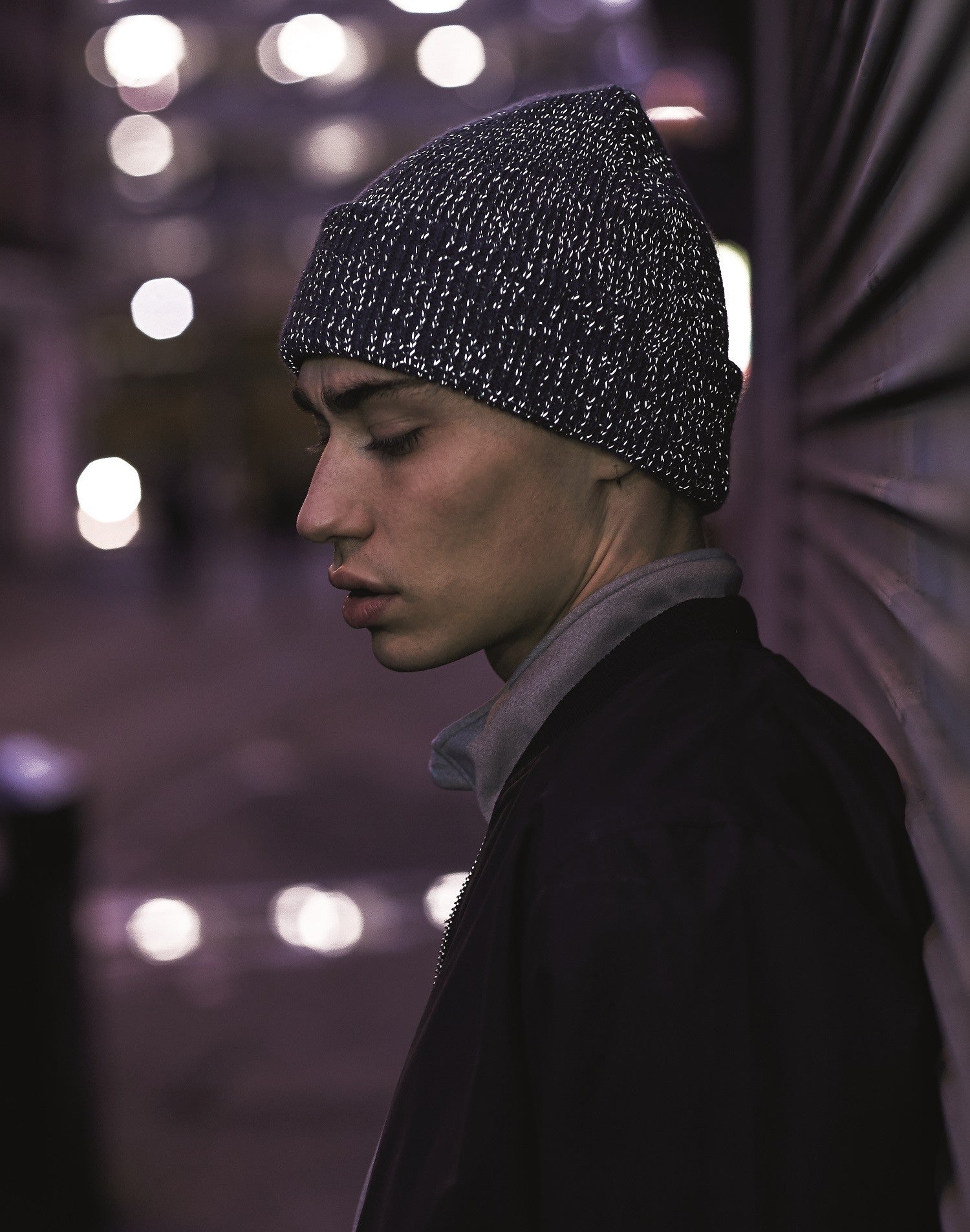 Reflective Beanie | BLACK