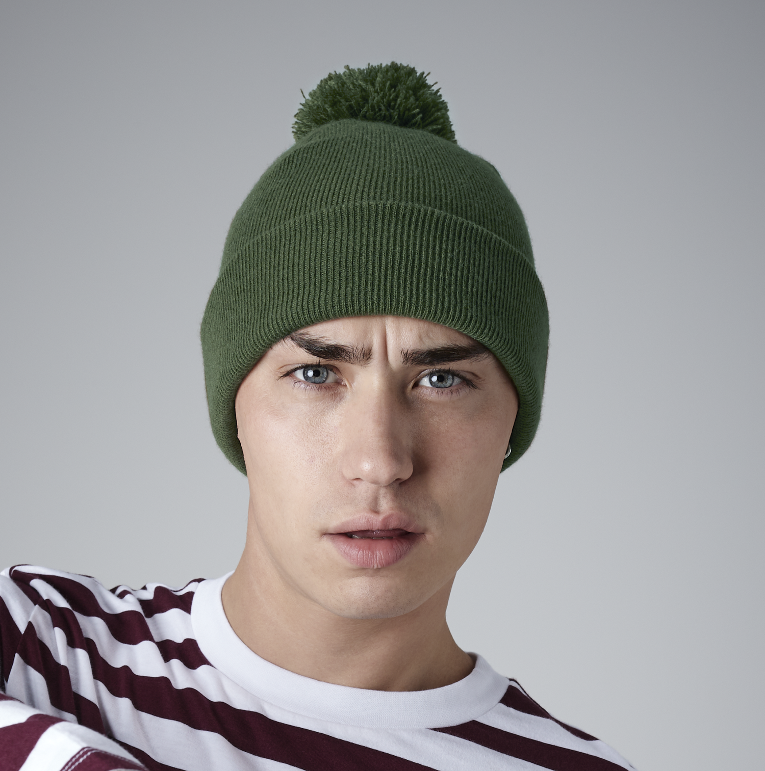 Original Pom Pom Beanie | MOSS GREEN