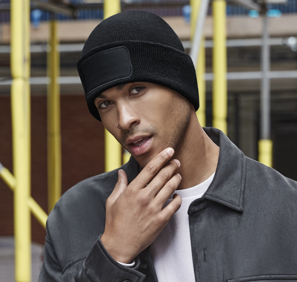 Recycled Original Patch Beanie | GRAPHITE GREY