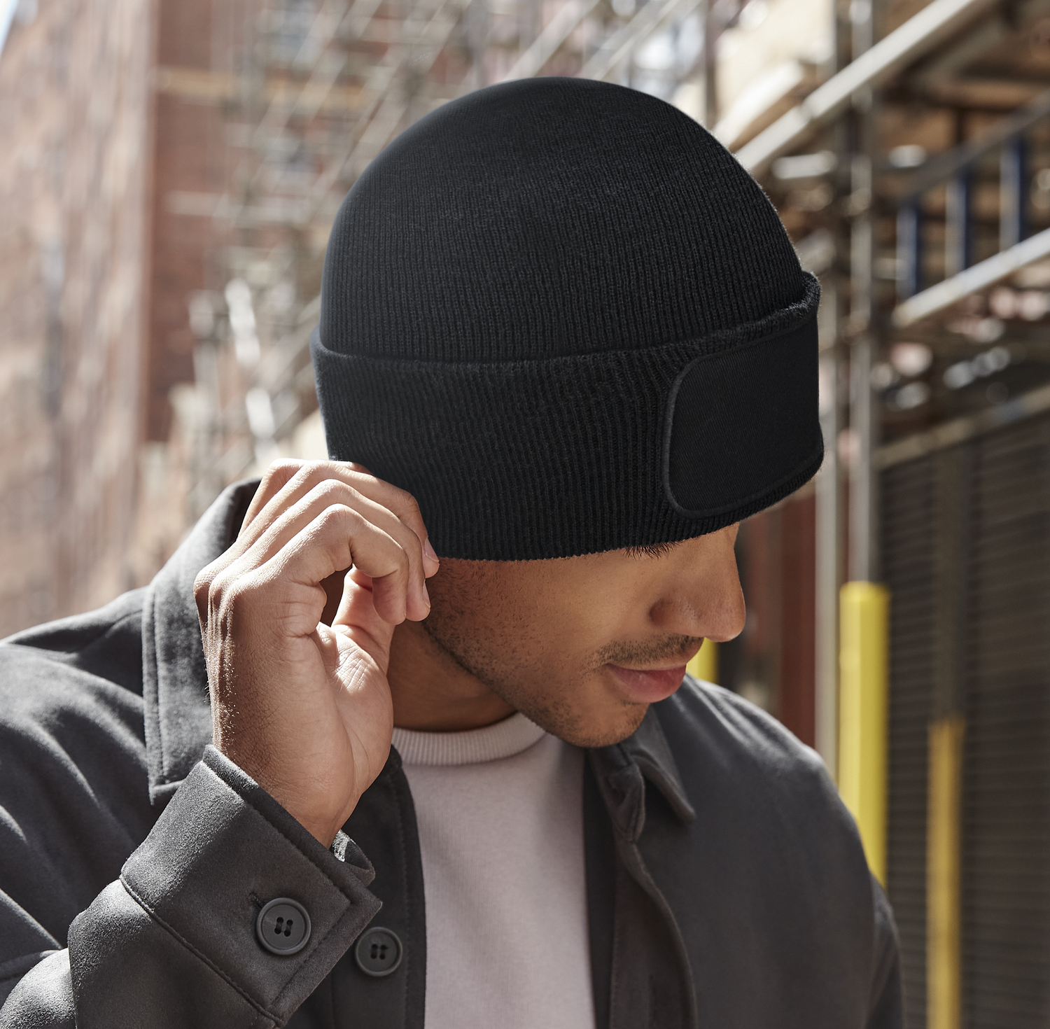 Recycled Original Patch Beanie | GRAPHITE GREY