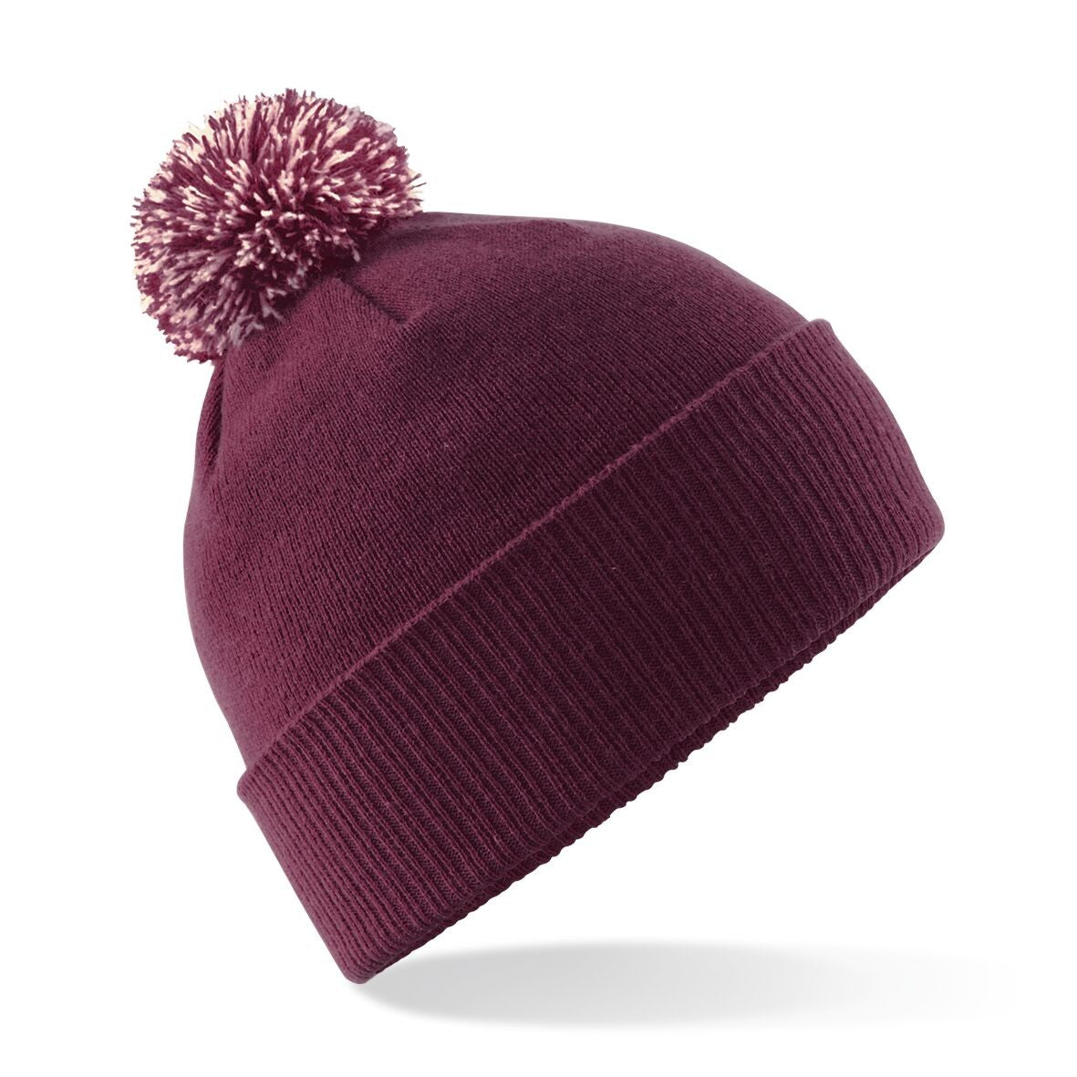 Snowstar Duo Beanie | BURGUNDY/OFF WHITE