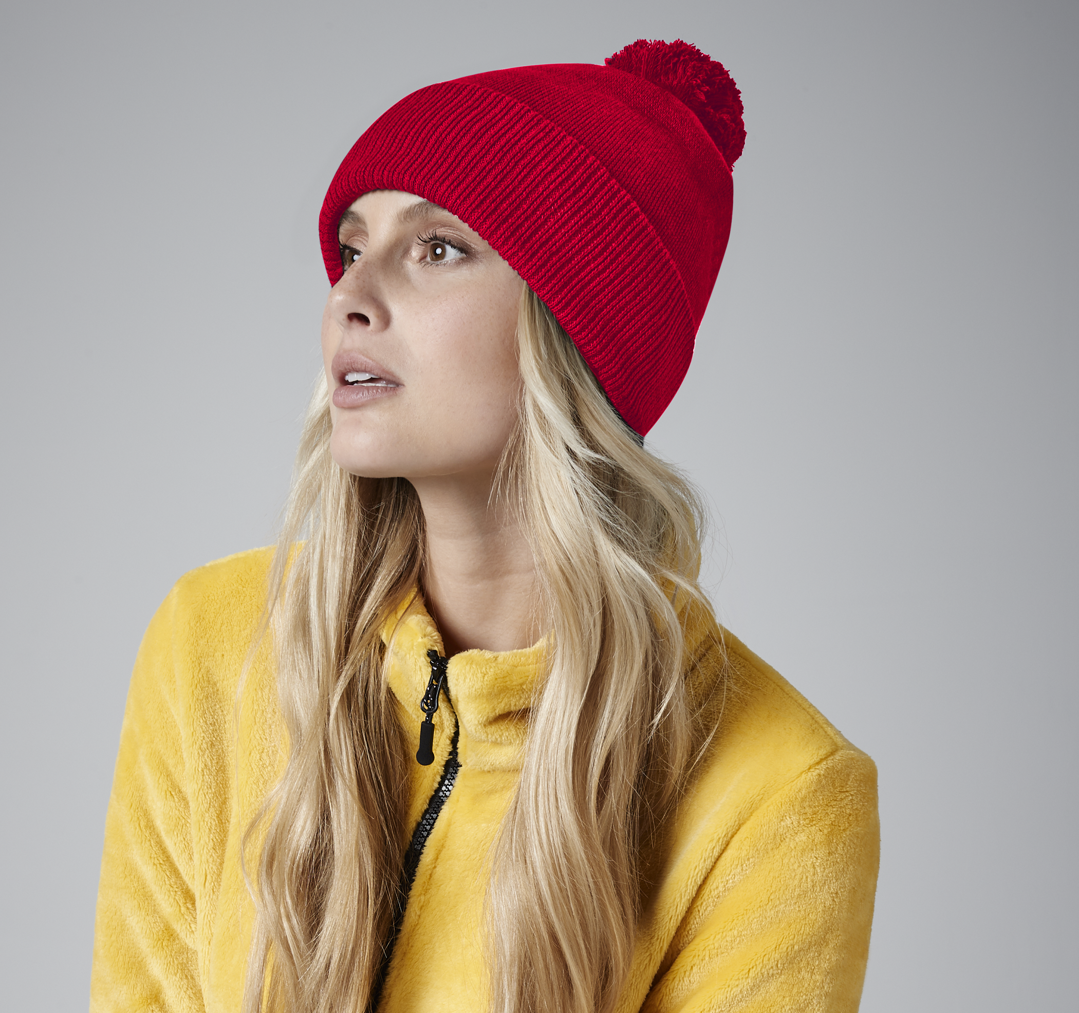 Organic Cotton Snowstar Beanie | CLASSIC RED