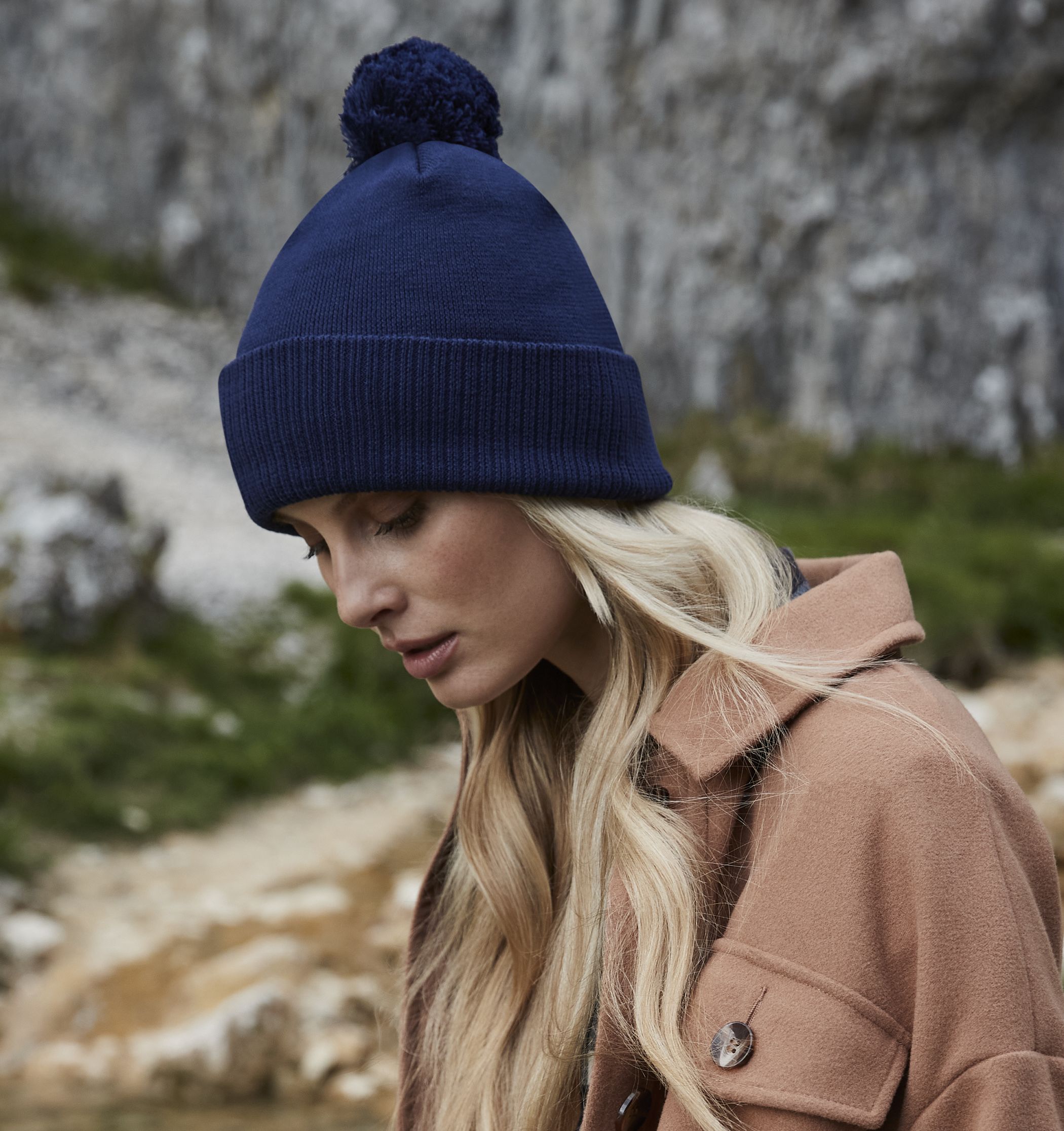 Organic Cotton Snowstar Beanie | OXFORD NAVY