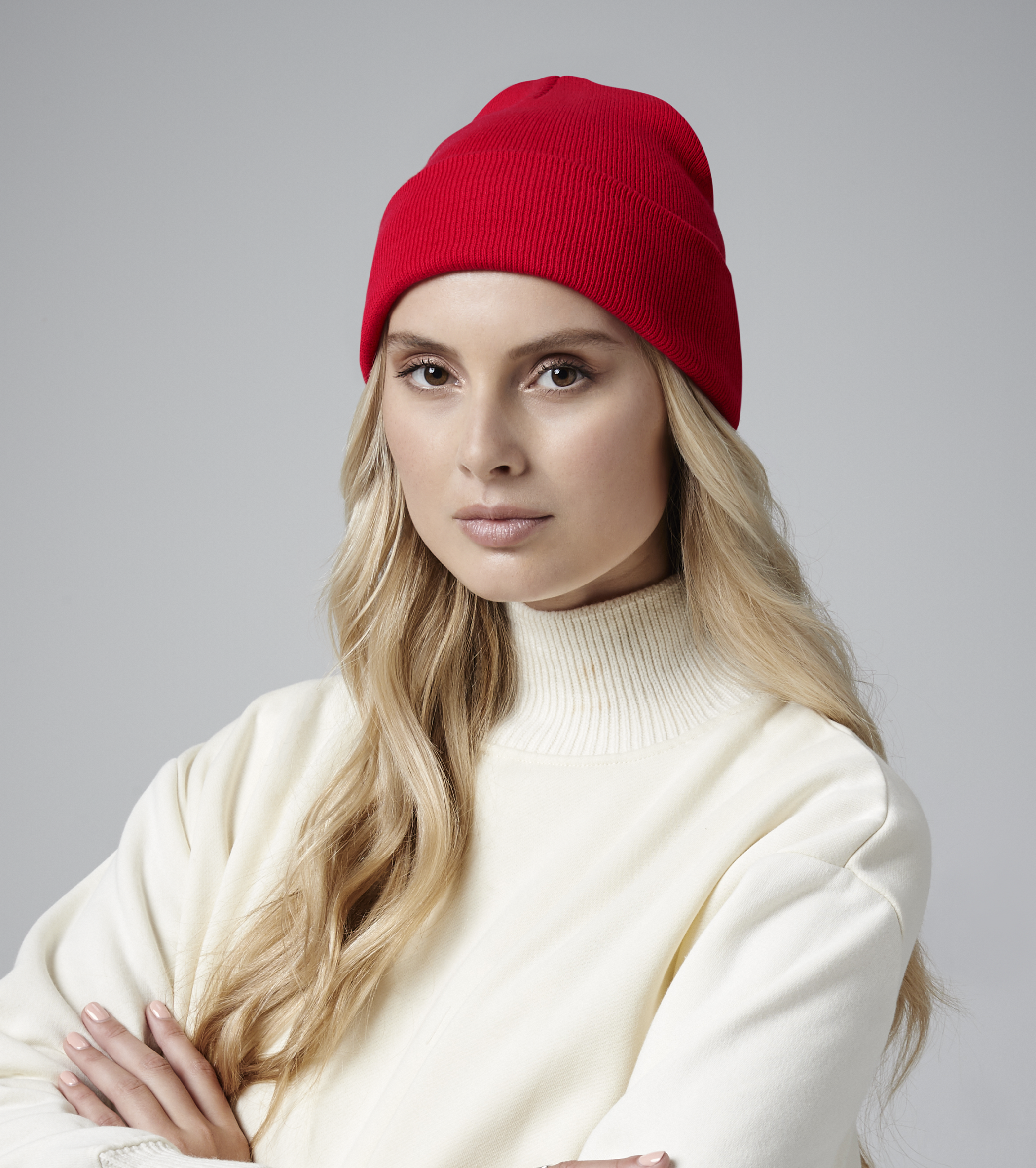 Organic Cotton Original Cuffed Beanie | CLASSIC RED