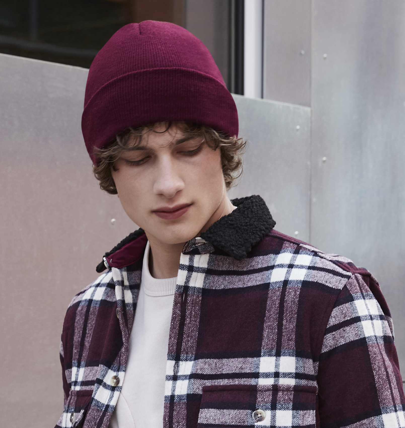 Recycled Original Cuffed Beanie | BURGUNDY