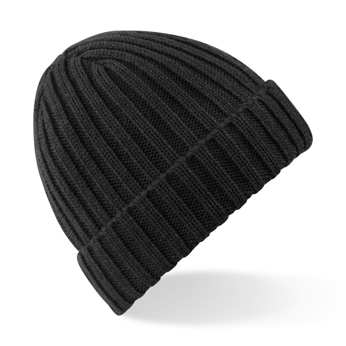Chunky Ribbed Beanie | BLACK