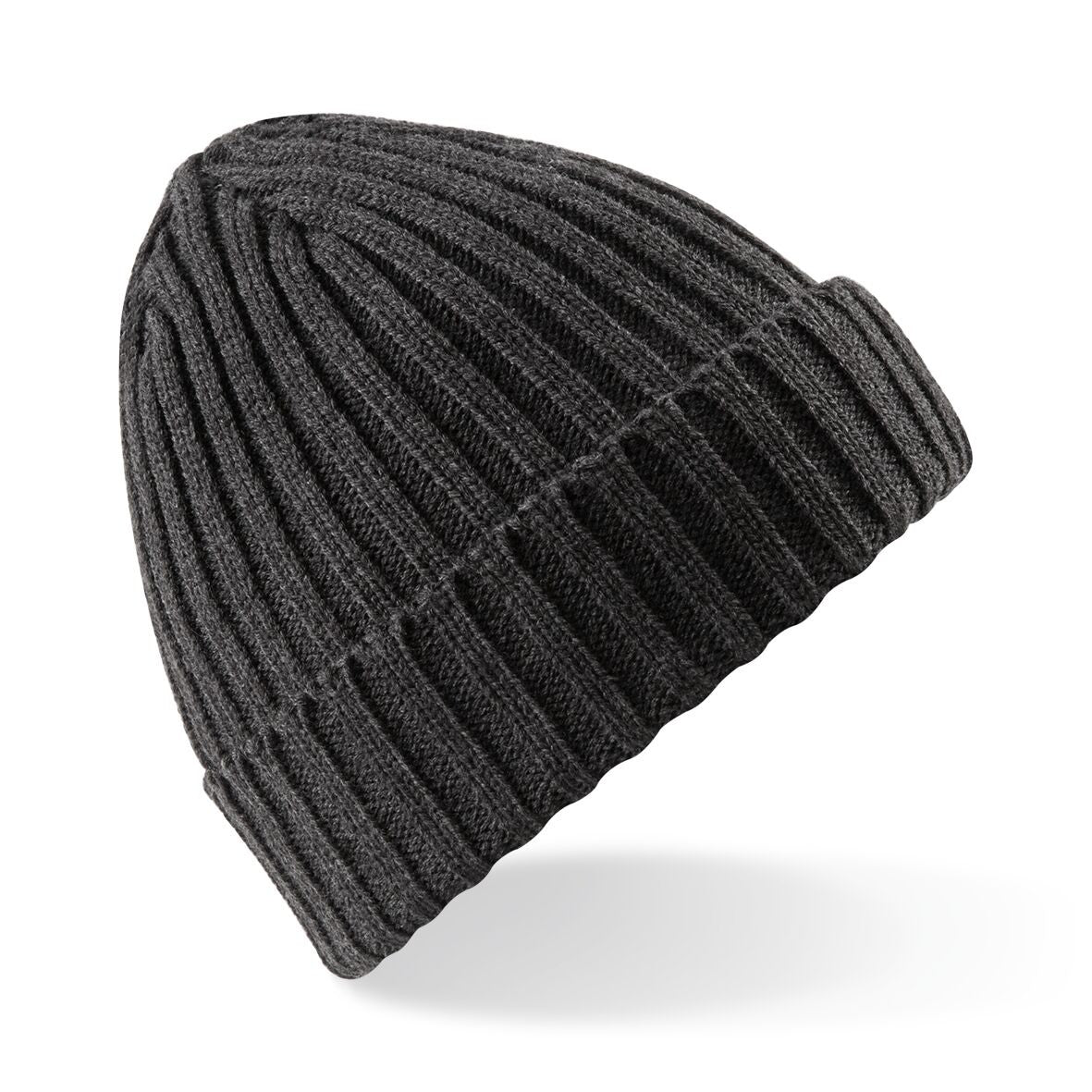 Chunky Ribbed Beanie | CHARCOAL
