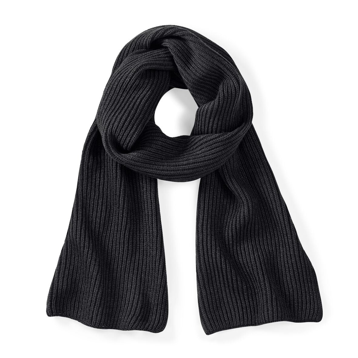 Metro Knitted Scarf | BLACK