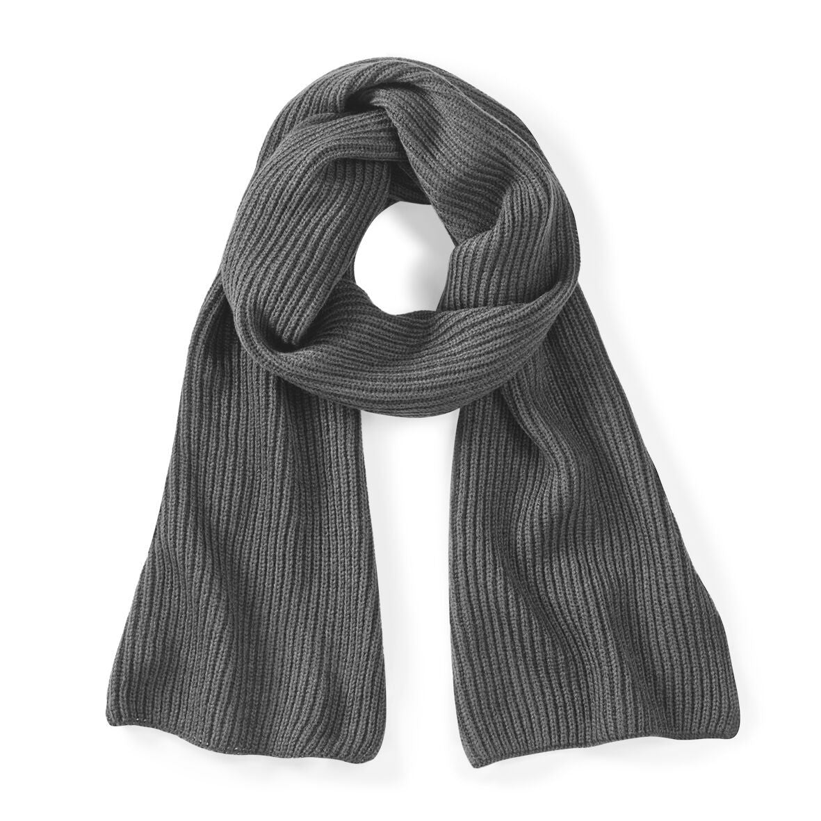 Metro Knitted Scarf | SMOKE GREY