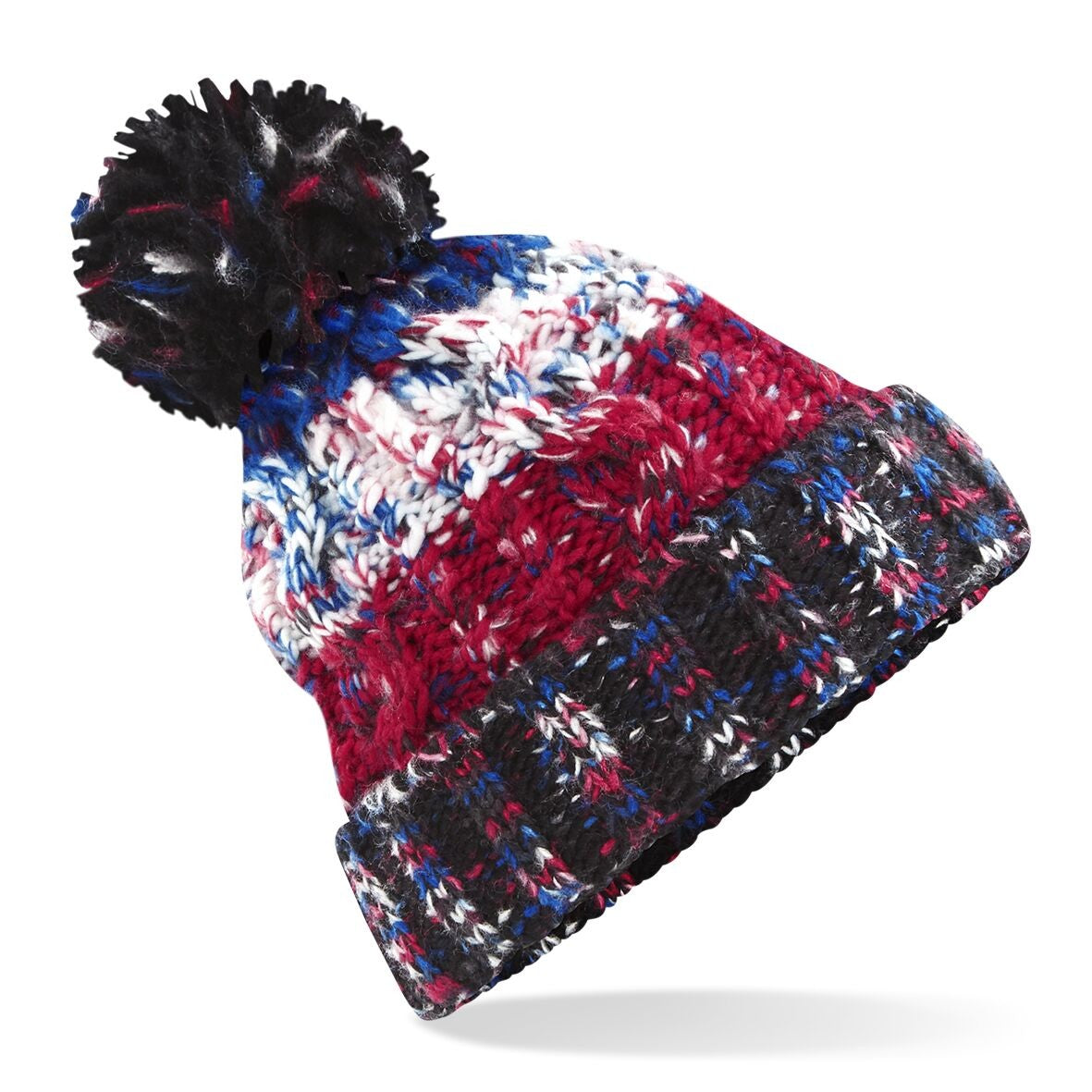 Corkscrew Pom Pom Beanie | BLACK JACKS