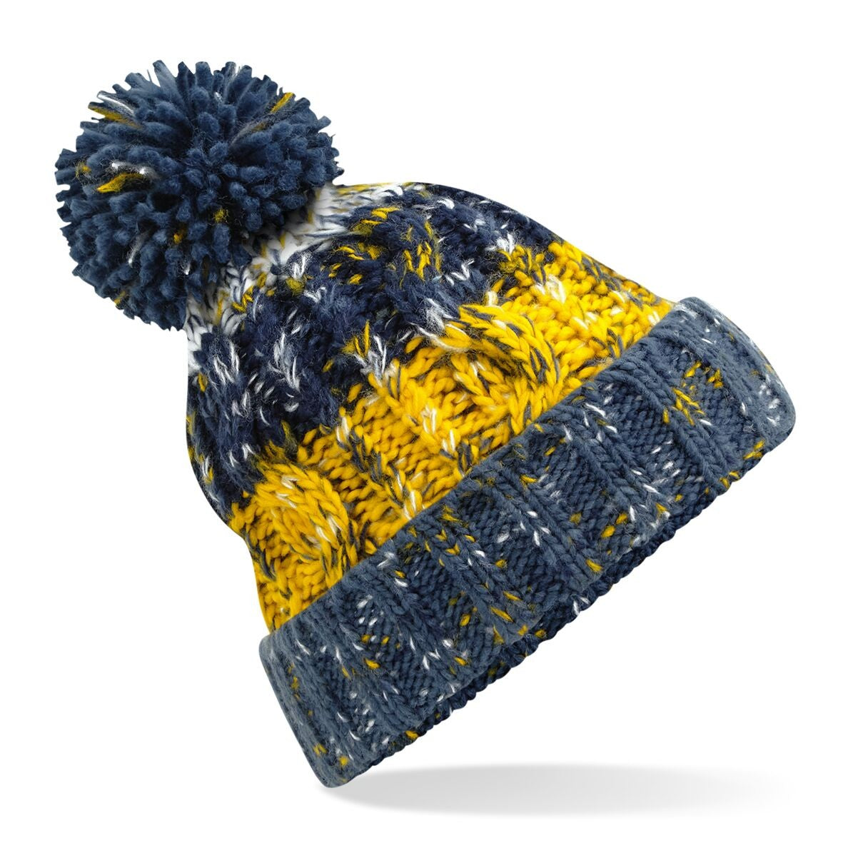 Corkscrew Pom Pom Beanie | MORNING FROST