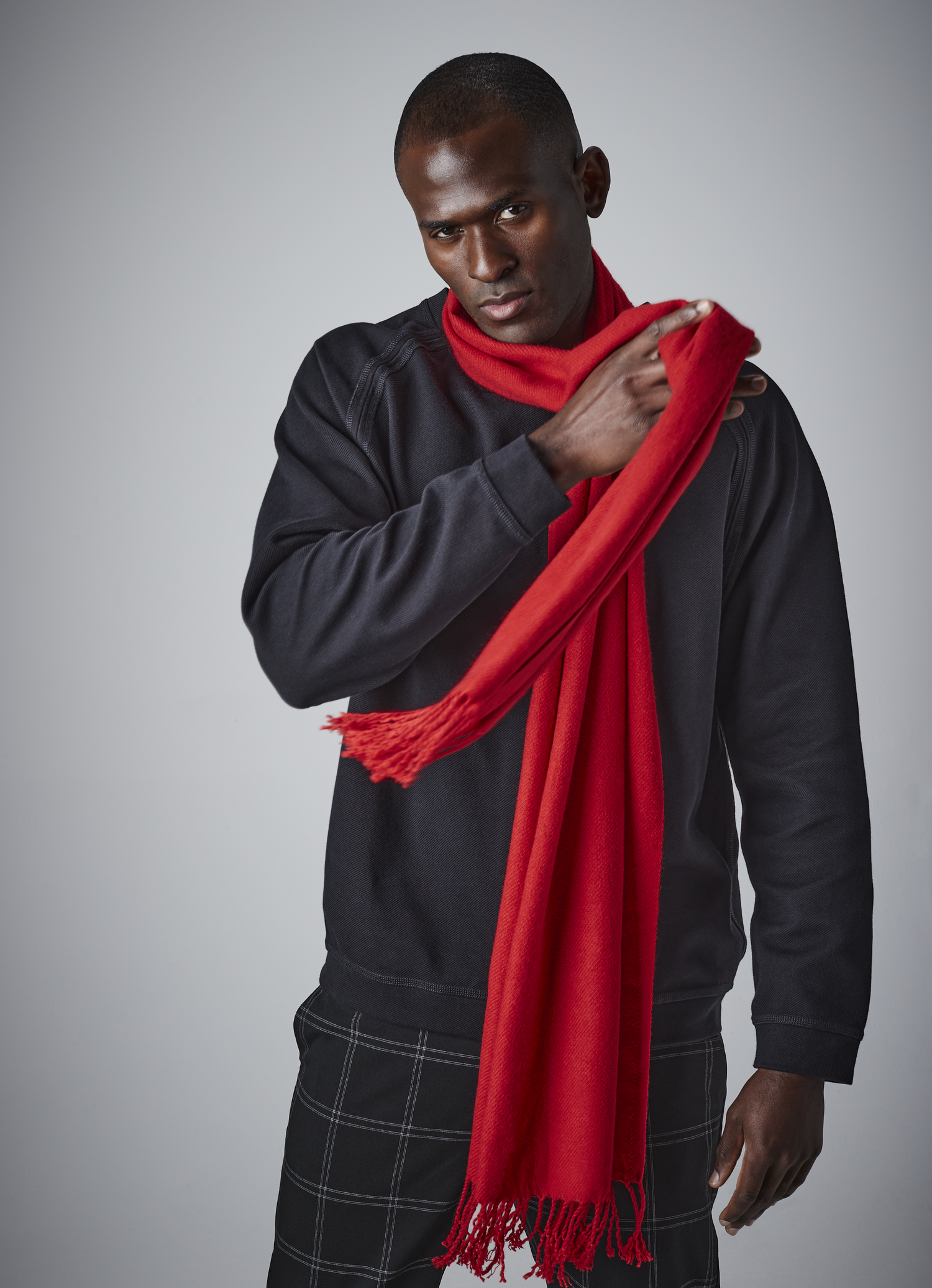 Classic Woven Scarf | BISCUIT