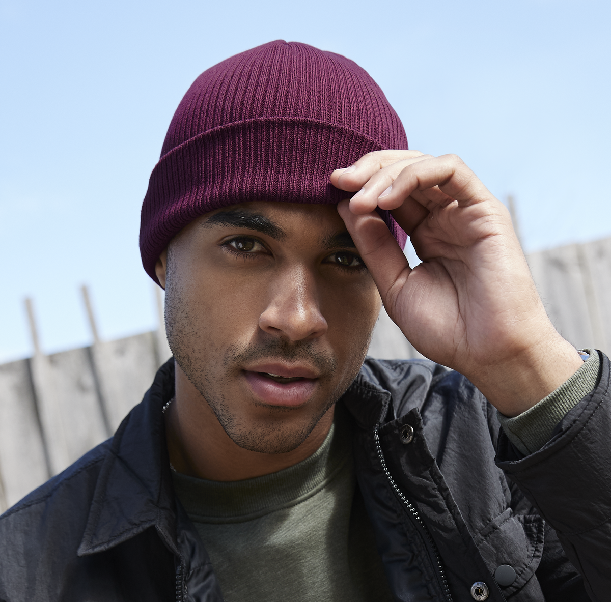 Organic Cotton Beanie | BLACK