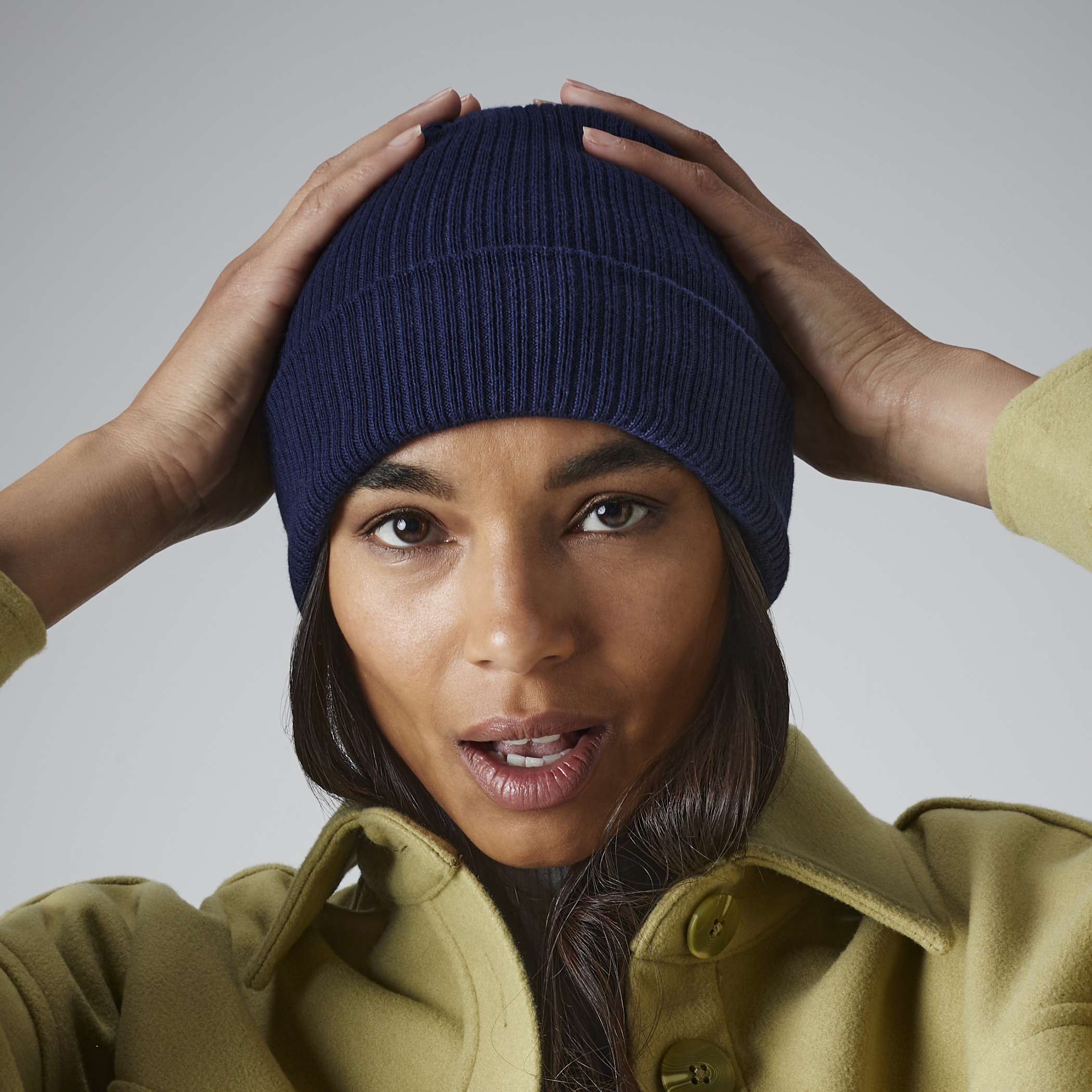 Organic Cotton Beanie | OXFORD NAVY