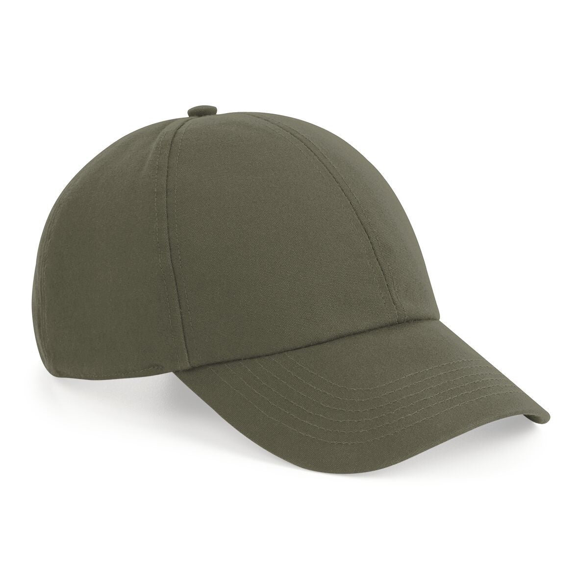 Organic Cotton 6 Panel Cap | OLIVE GREEN