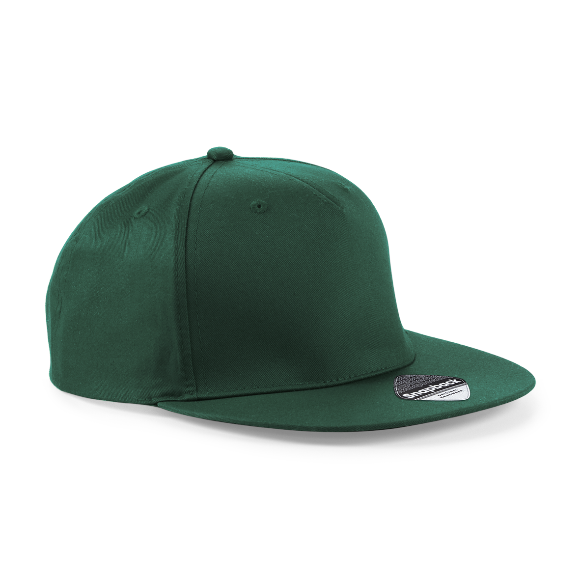 5 Panel Snapback Rapper Cap | BOTTLE GREEN