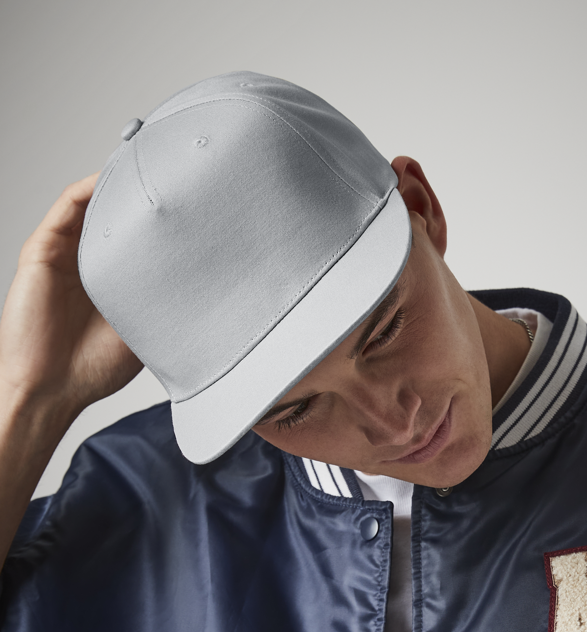 5 Panel Snapback Rapper Cap | FRENCH NAVY