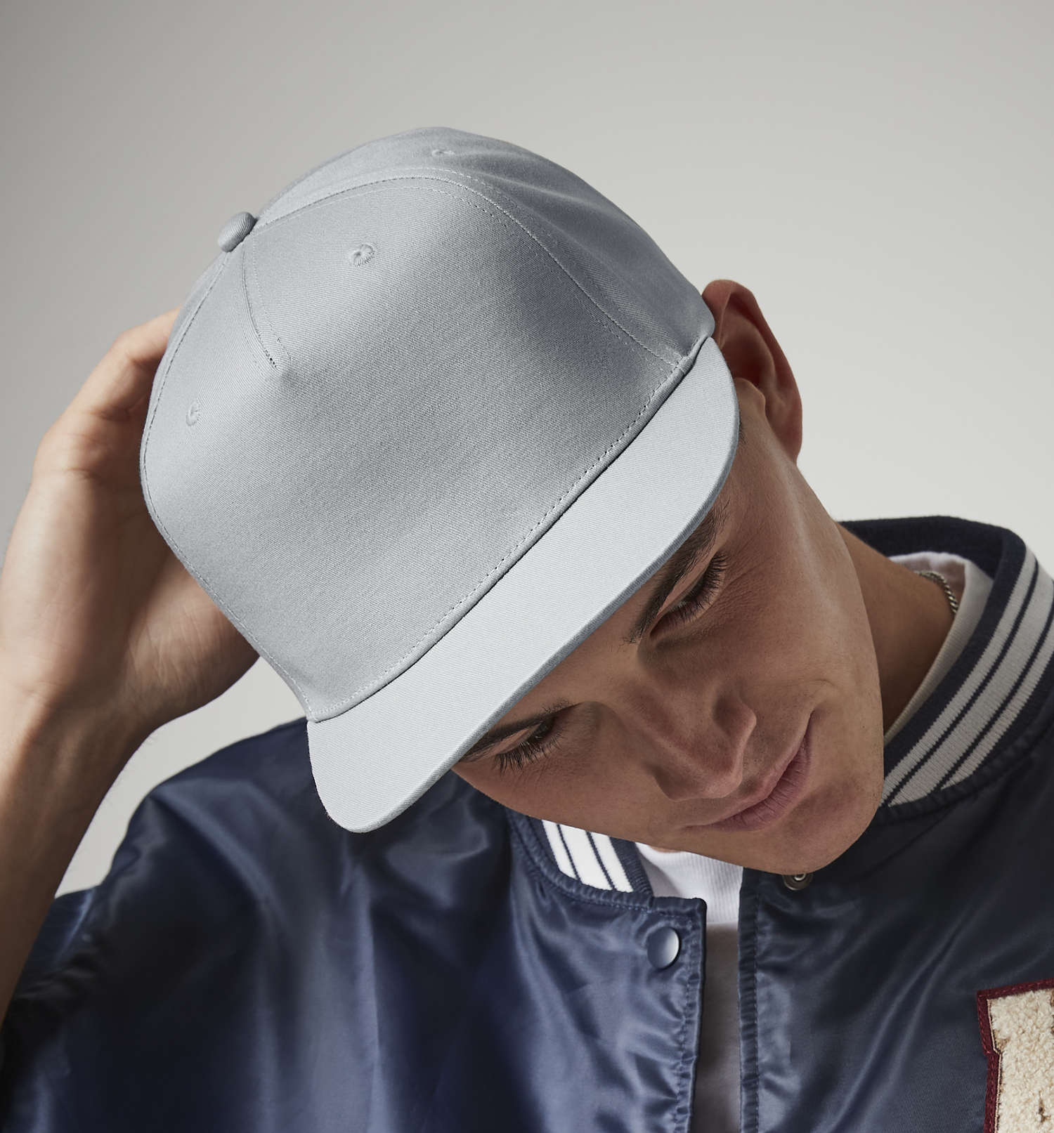 5 Panel Snapback Rapper Cap | FRENCH NAVY