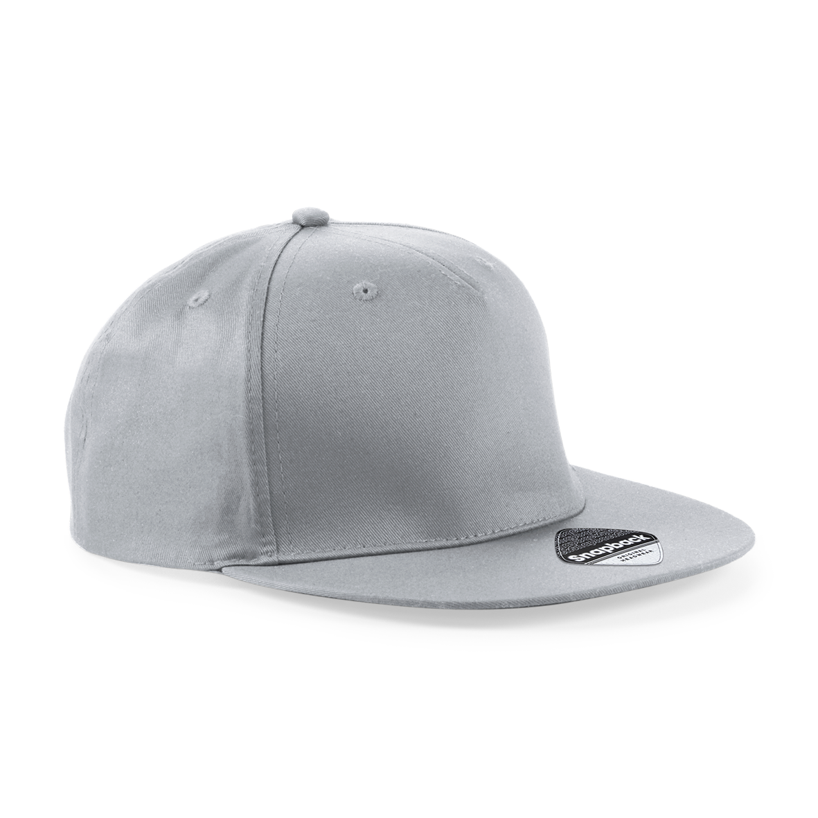5 Panel Snapback Rapper Cap | LIGHT GREY