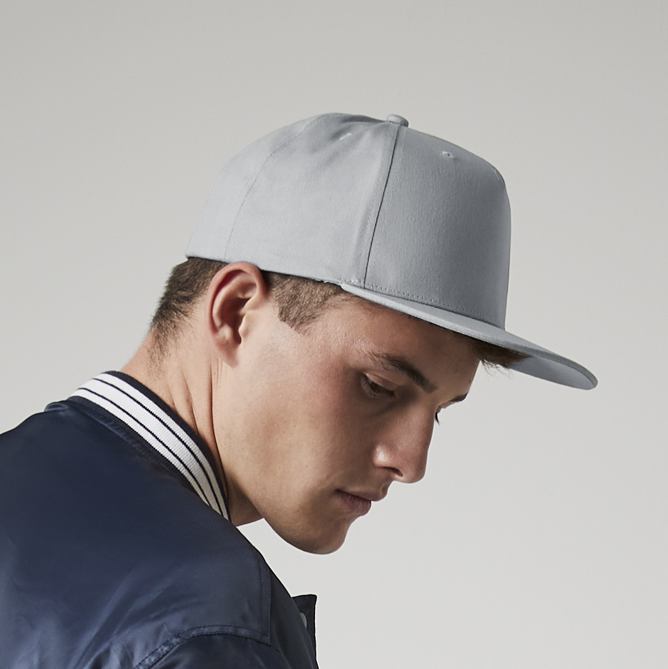 5 Panel Snapback Rapper Cap | FRENCH NAVY