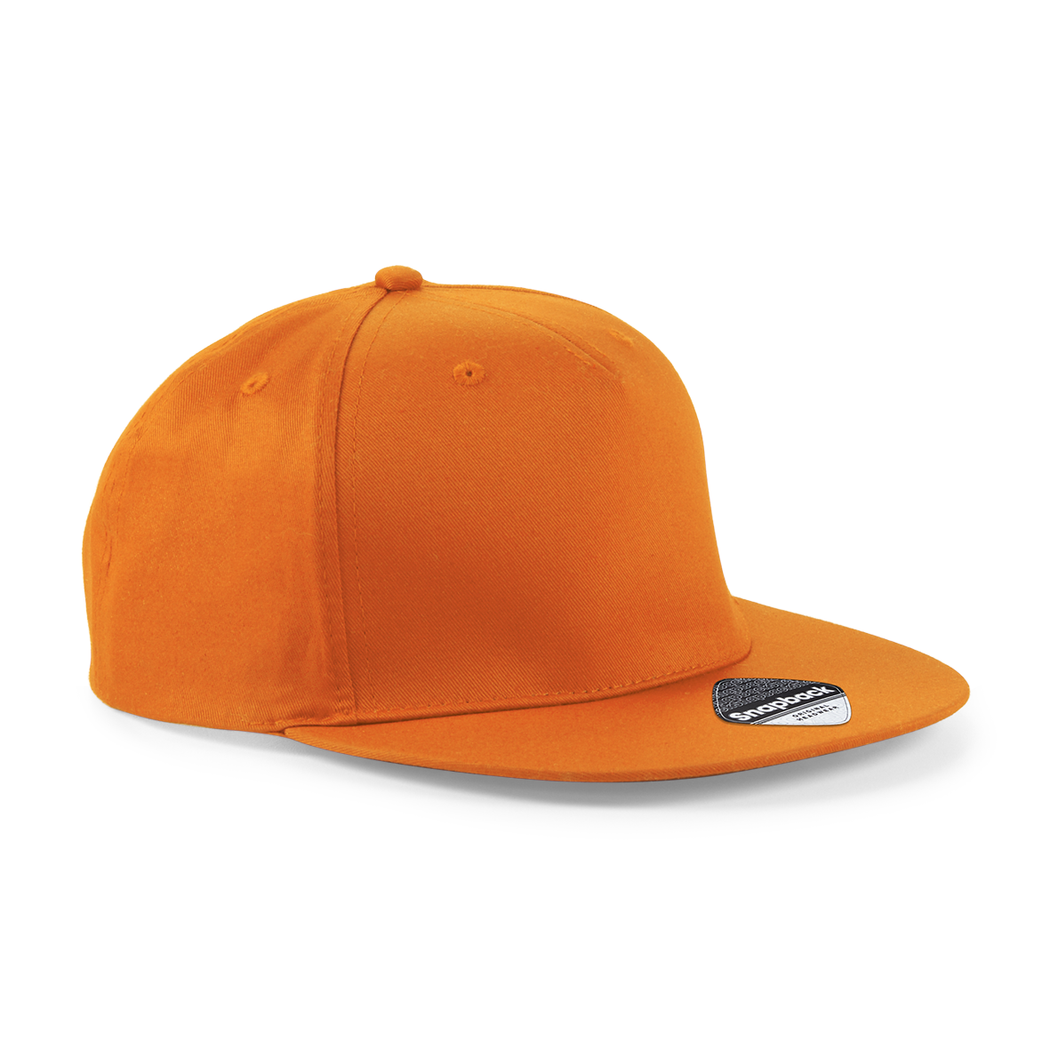 5 Panel Snapback Rapper Cap | ORANGE