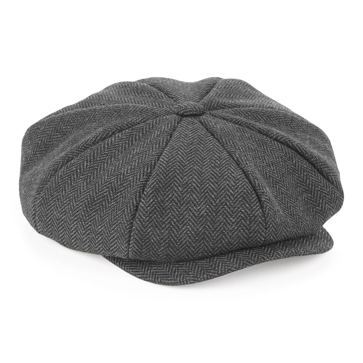 Heritage Baker Boy Cap | CHARCOAL HERRINGBONE