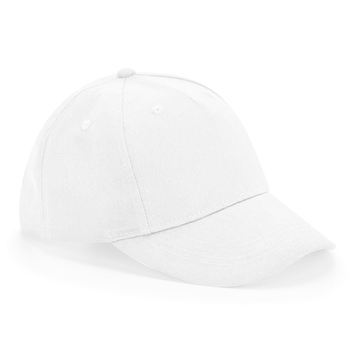 Kids Organic Cotton 5 Panel Cap | WHITE