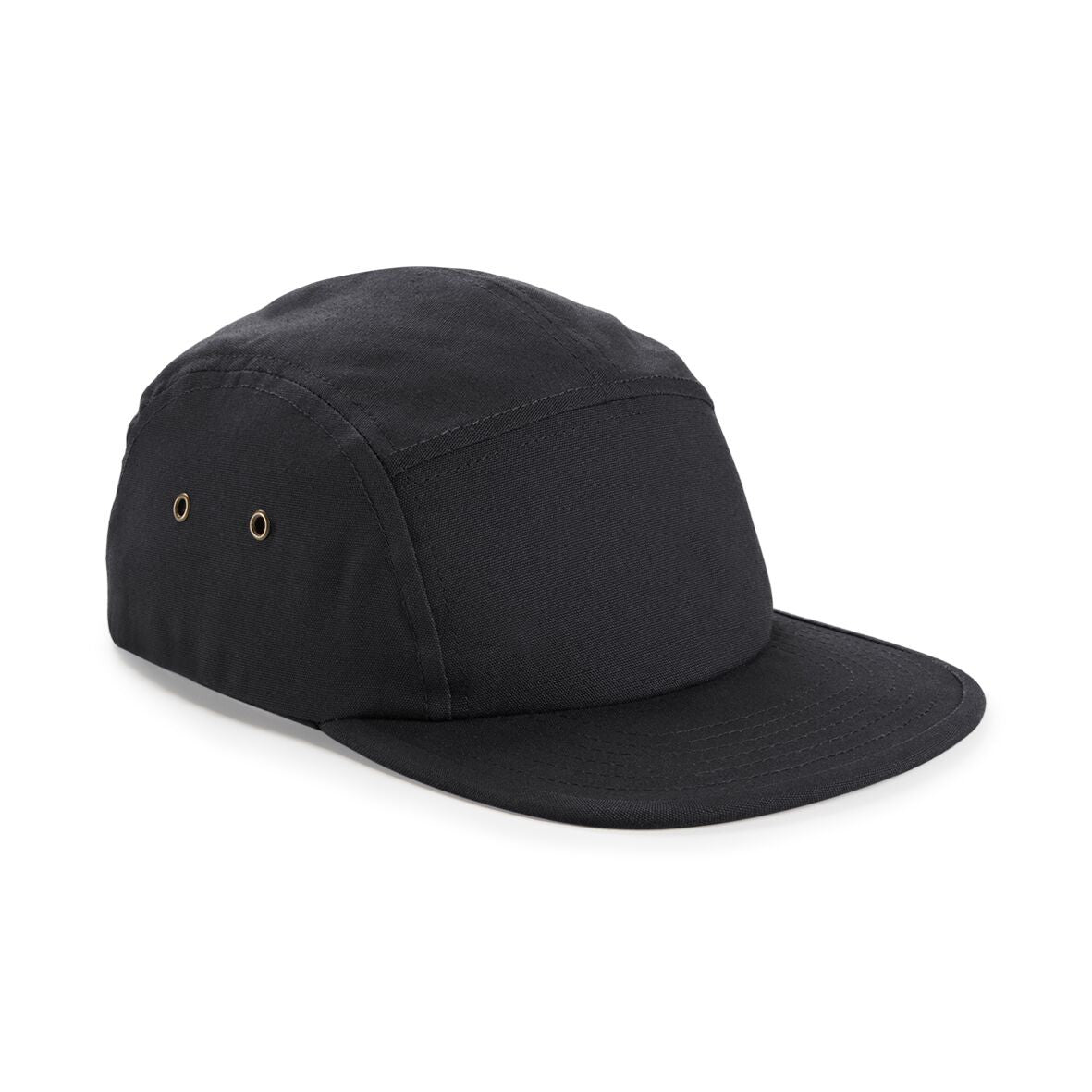 Canvas 5 Panel Cap | BLACK
