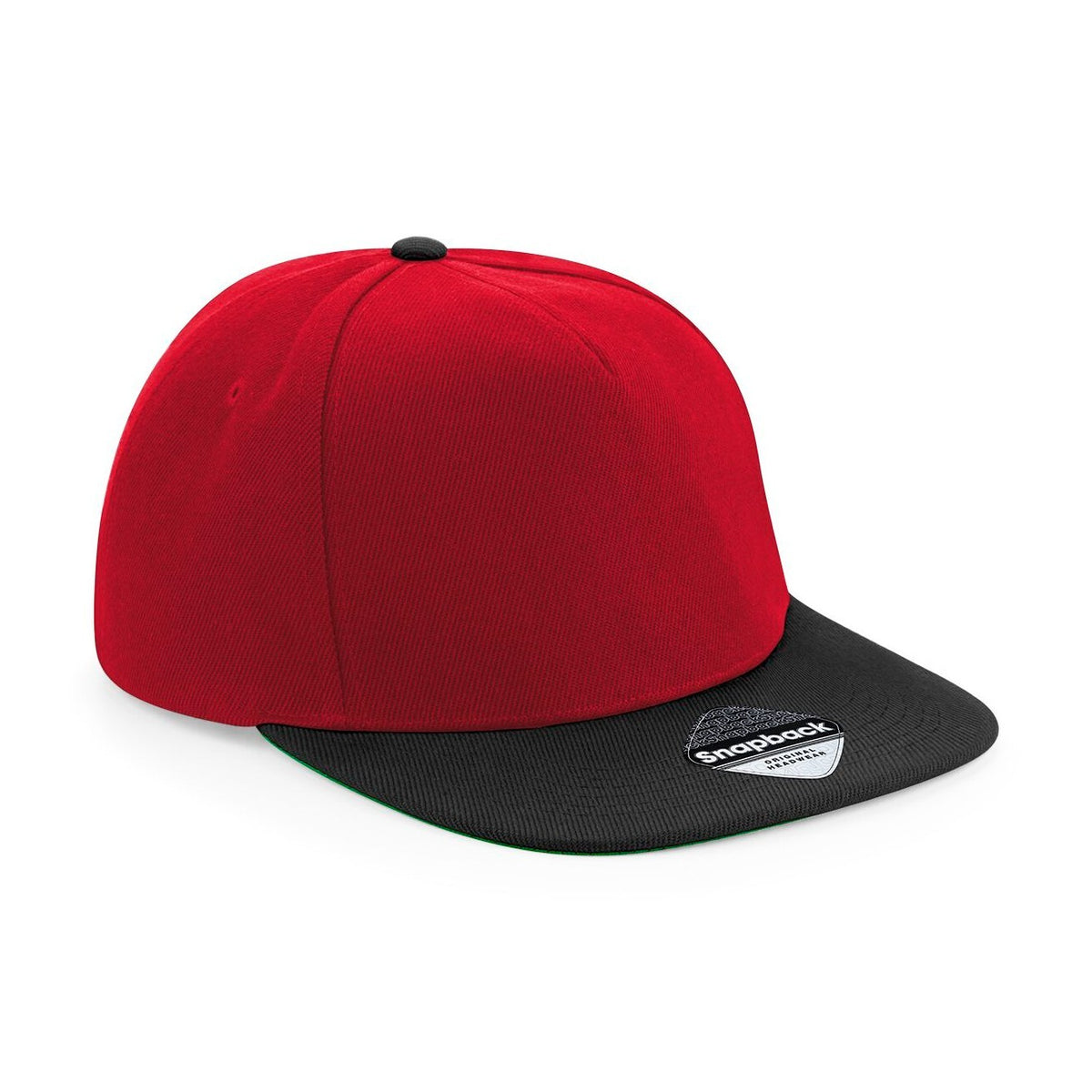 Original Flat Peak Snapback | CLASSIC RED/BLACK (GREEN UNDERPEAK)