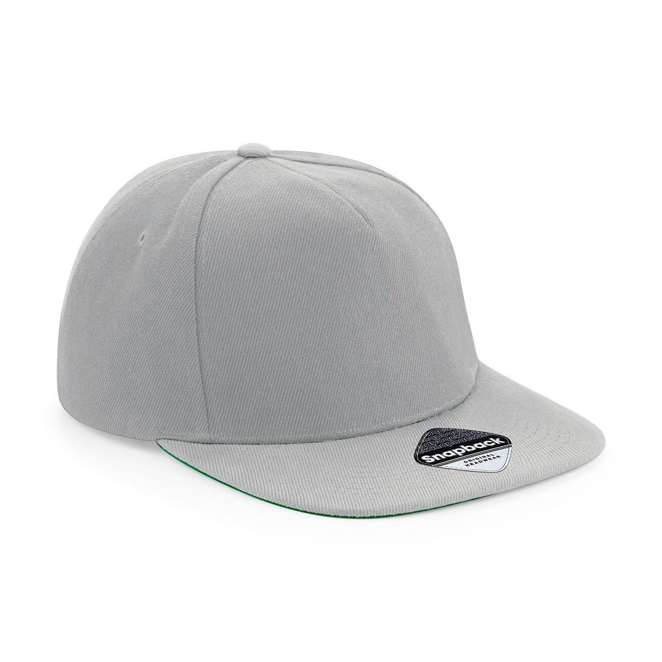 Original Flat Peak Snapback | GREY/GREY (GREEN UNDERPEAK)