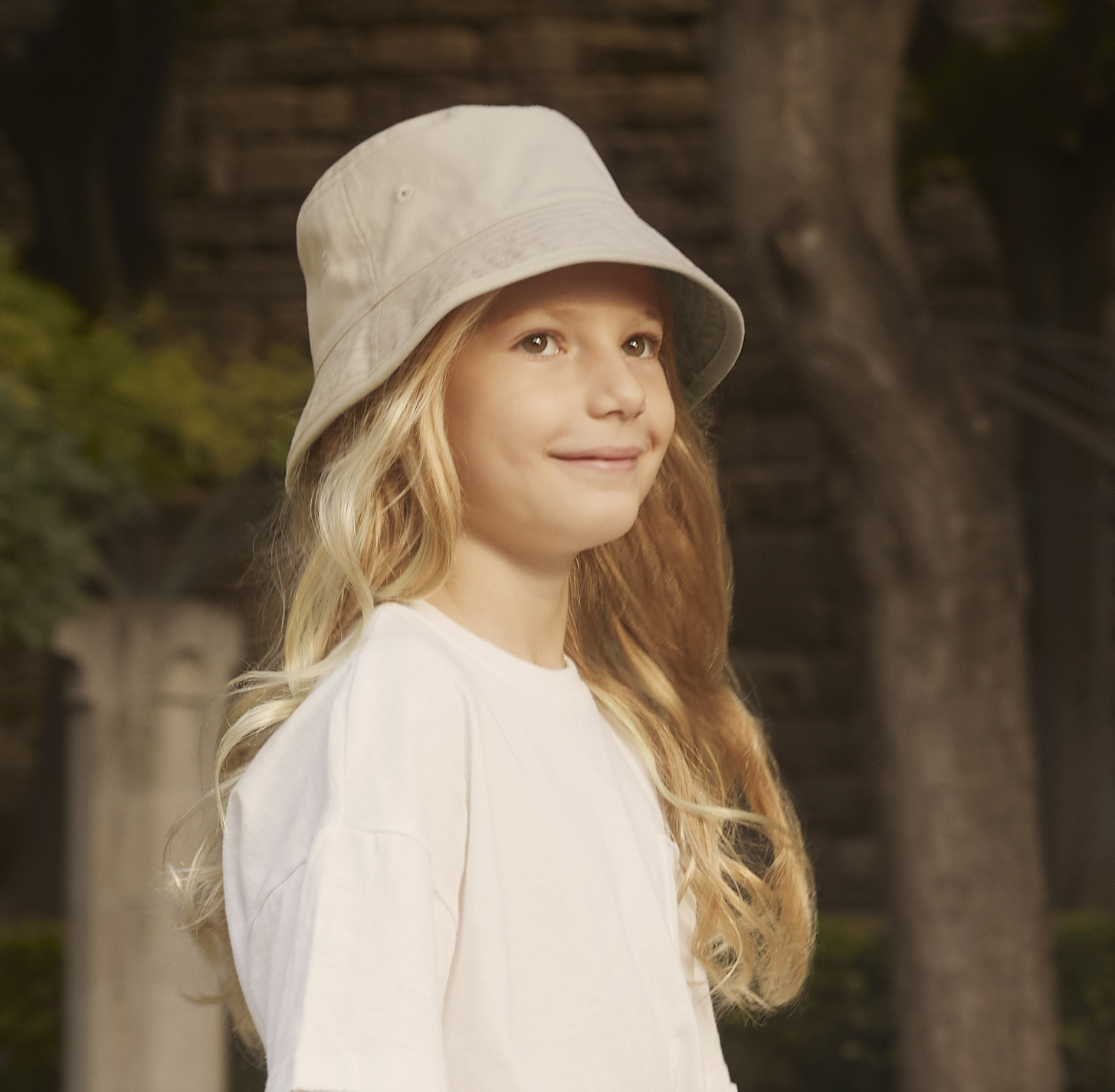 Kids Organic Cotton Bucket Hat | SAND