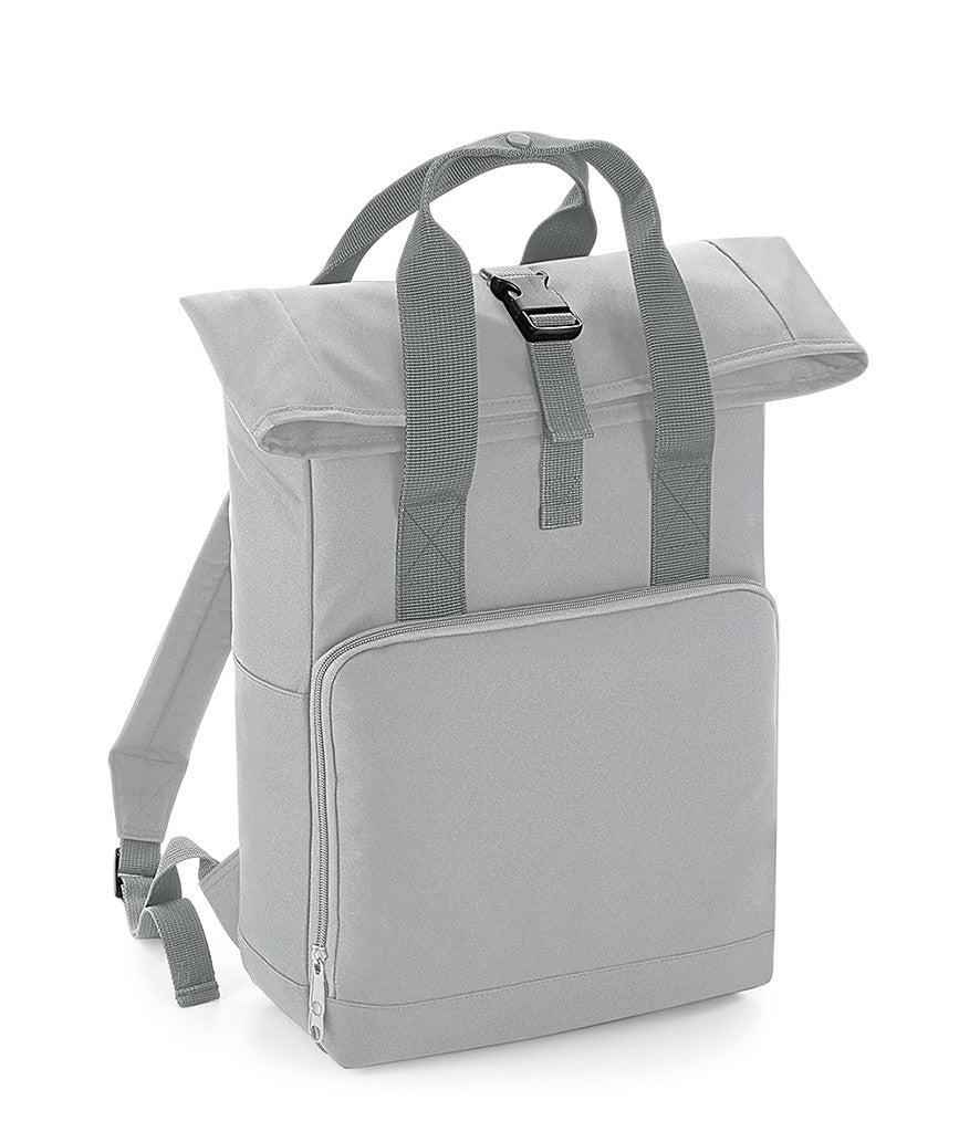 Twin Handle Roll-Top Backpack | LIGHT GREY