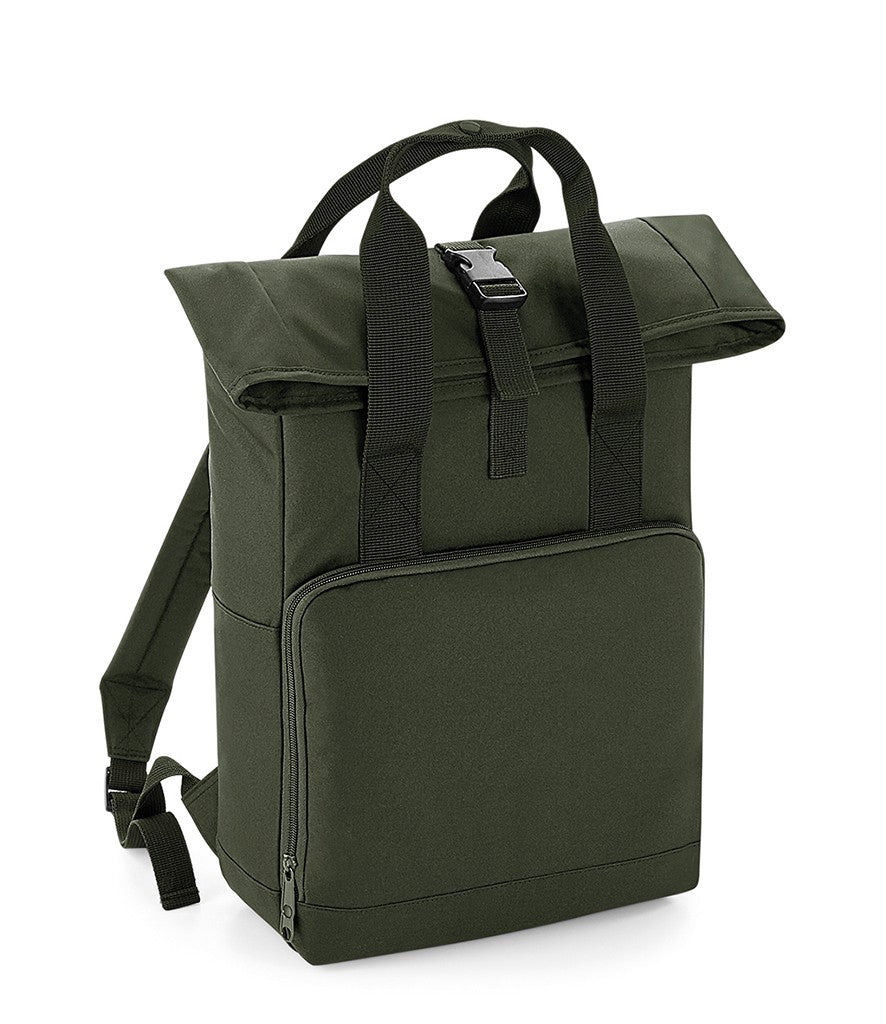 Twin Handle Roll-Top Backpack | OLIVE GREEN
