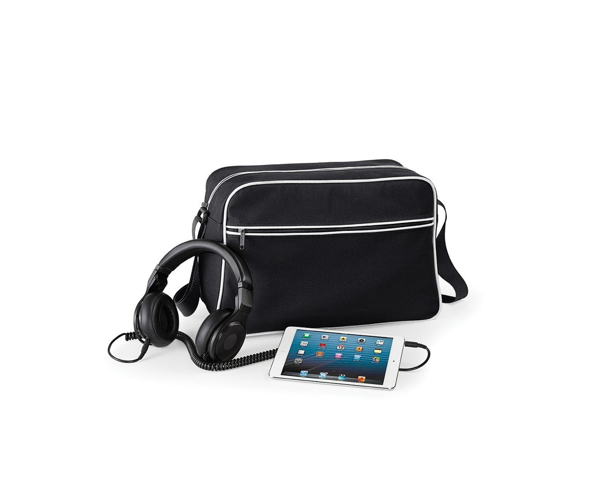 Retro Shoulder Bag | BLACK/WHITE