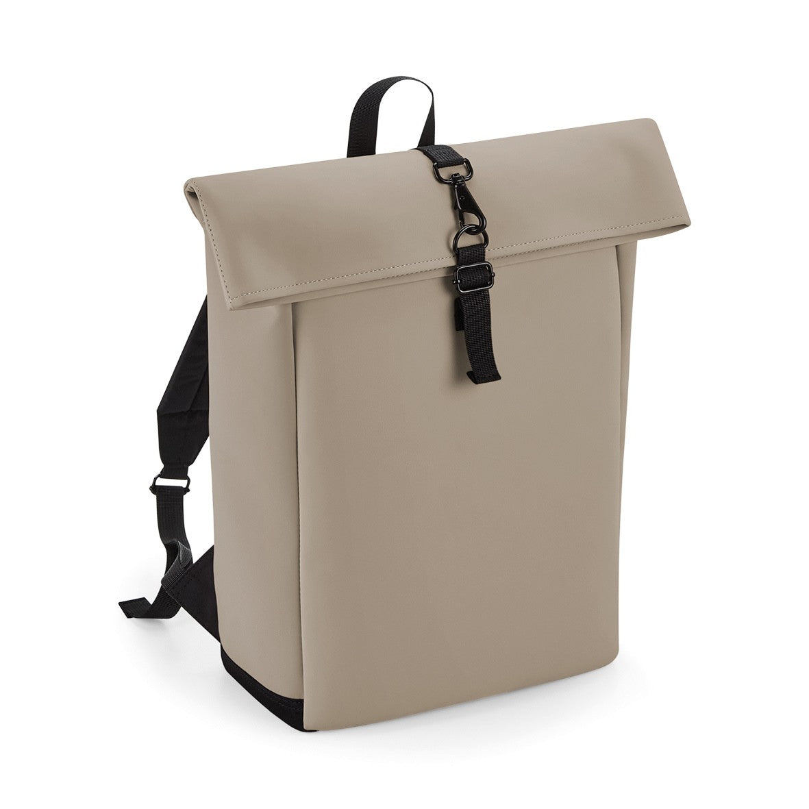 Matte PU Rolltop Backpack | CLAY