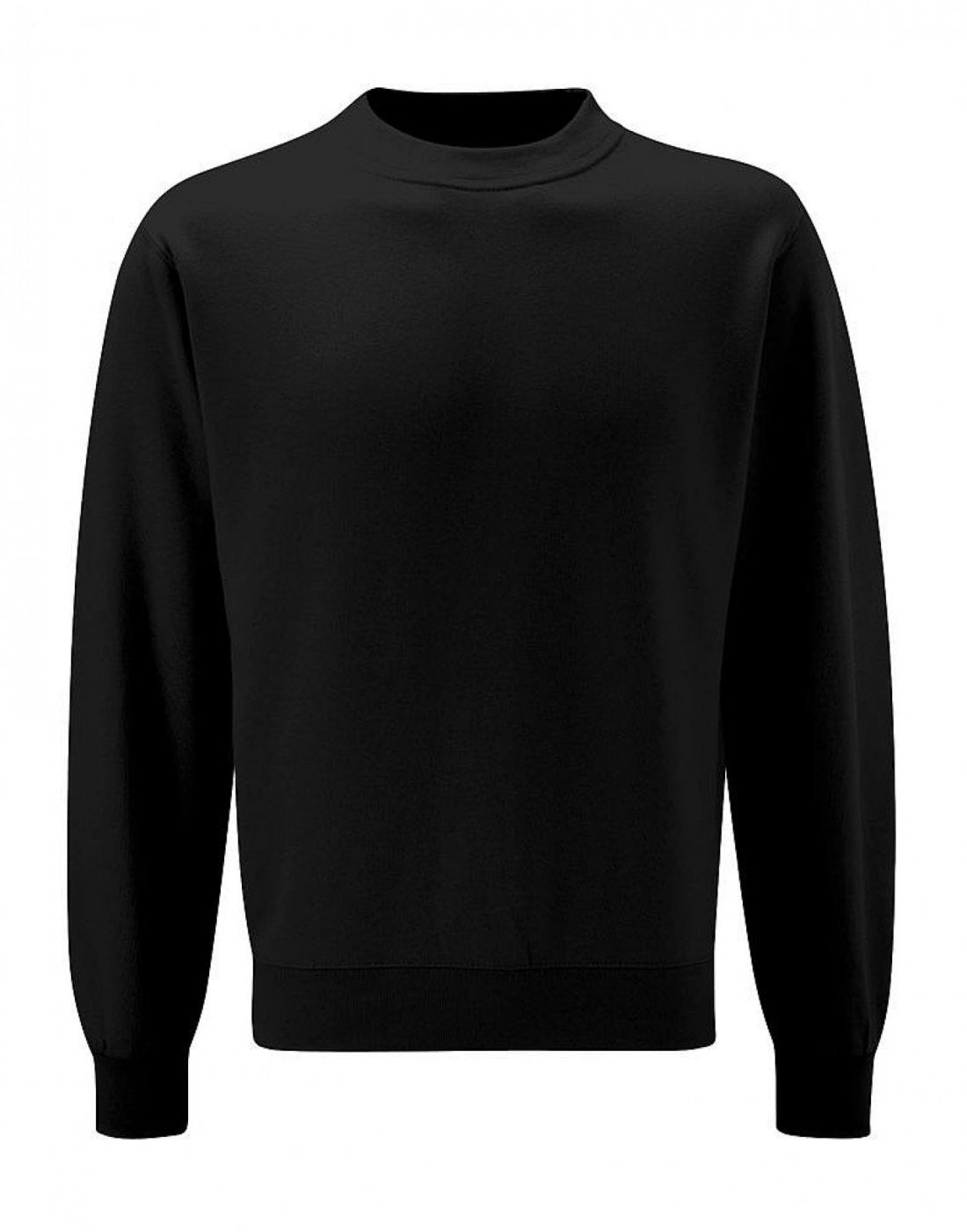 Childrens Drop Shoulder Crew Sweat | BLACK