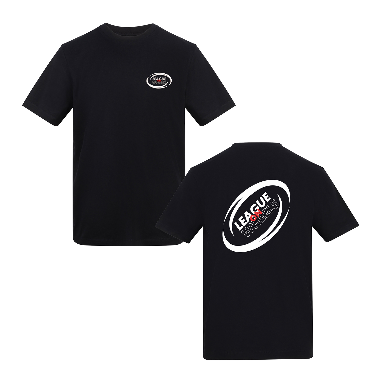 League on Wheels T-Shirt | DEEP BLACK