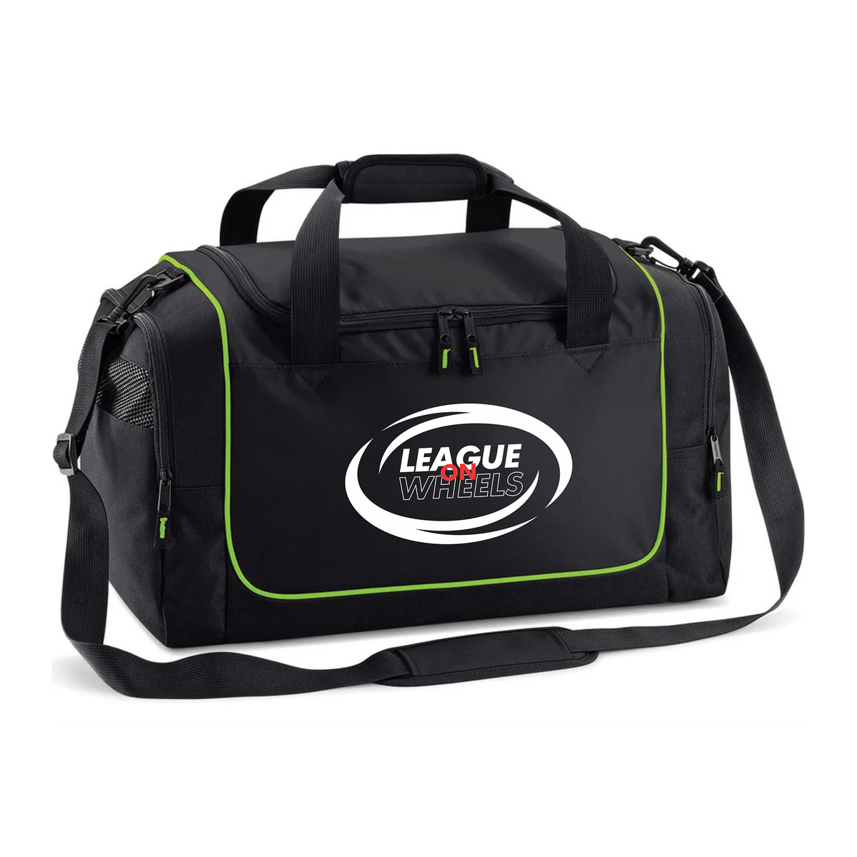 League on Wheels Sports Bag | BLACK/LIME GREEN