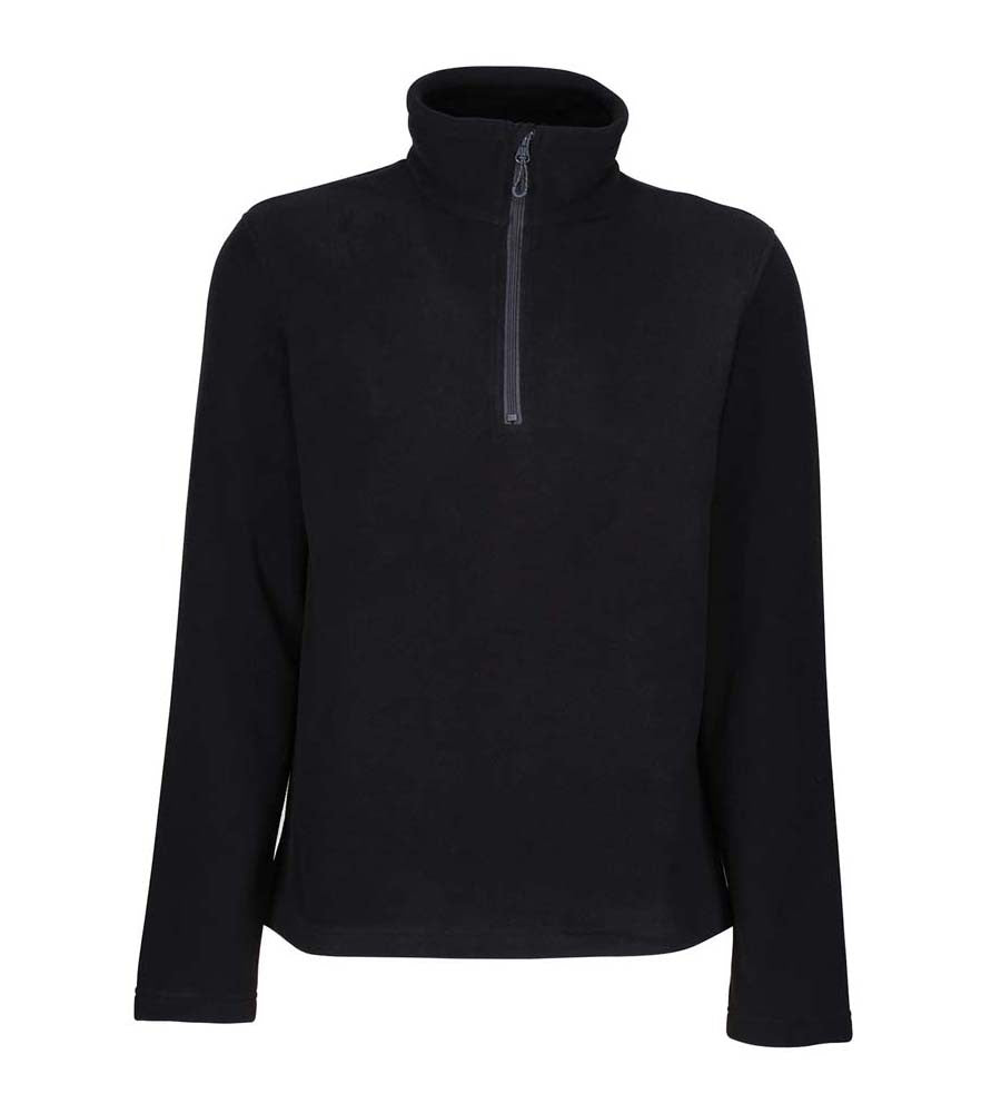 Honestly Made Recycled Half Zip Fleece | BLACK
