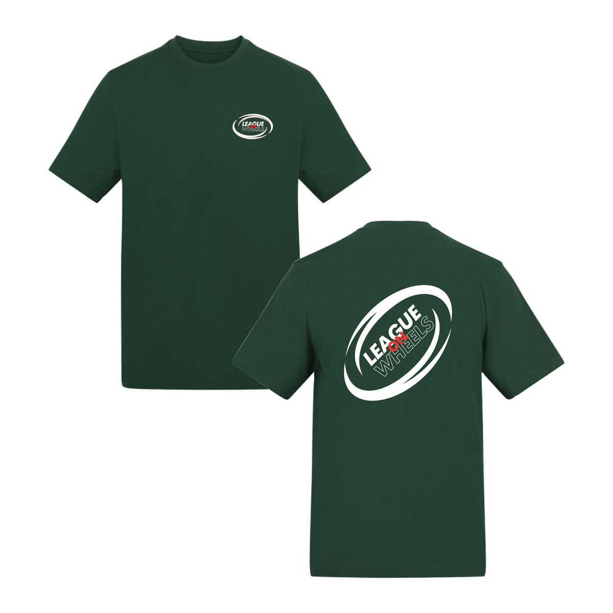 League on Wheels T-Shirt | BOTTLE GREEN