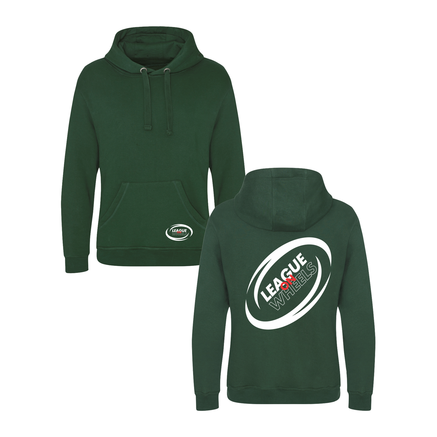 League on Wheels Hoodie | BOTTLE GREEN