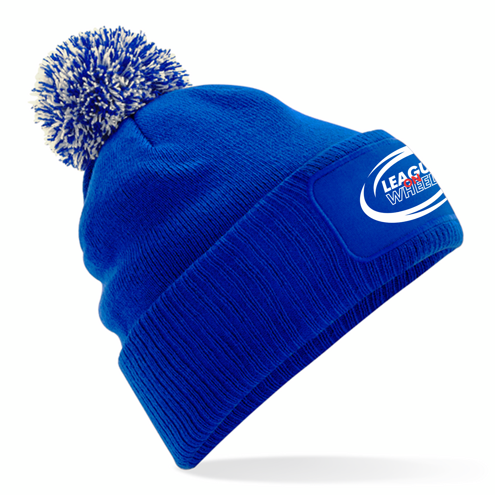 League on Wheels Beanie | BRIGHT ROYAL/OFF WHITE