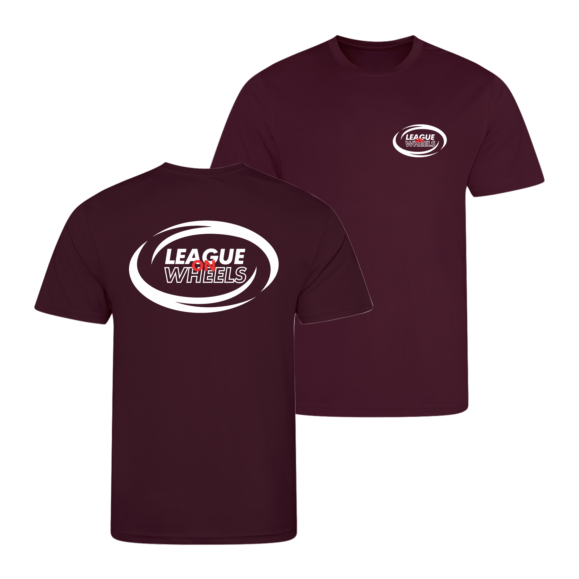 League on Wheels Kids T-Shirt | BURGUNDY