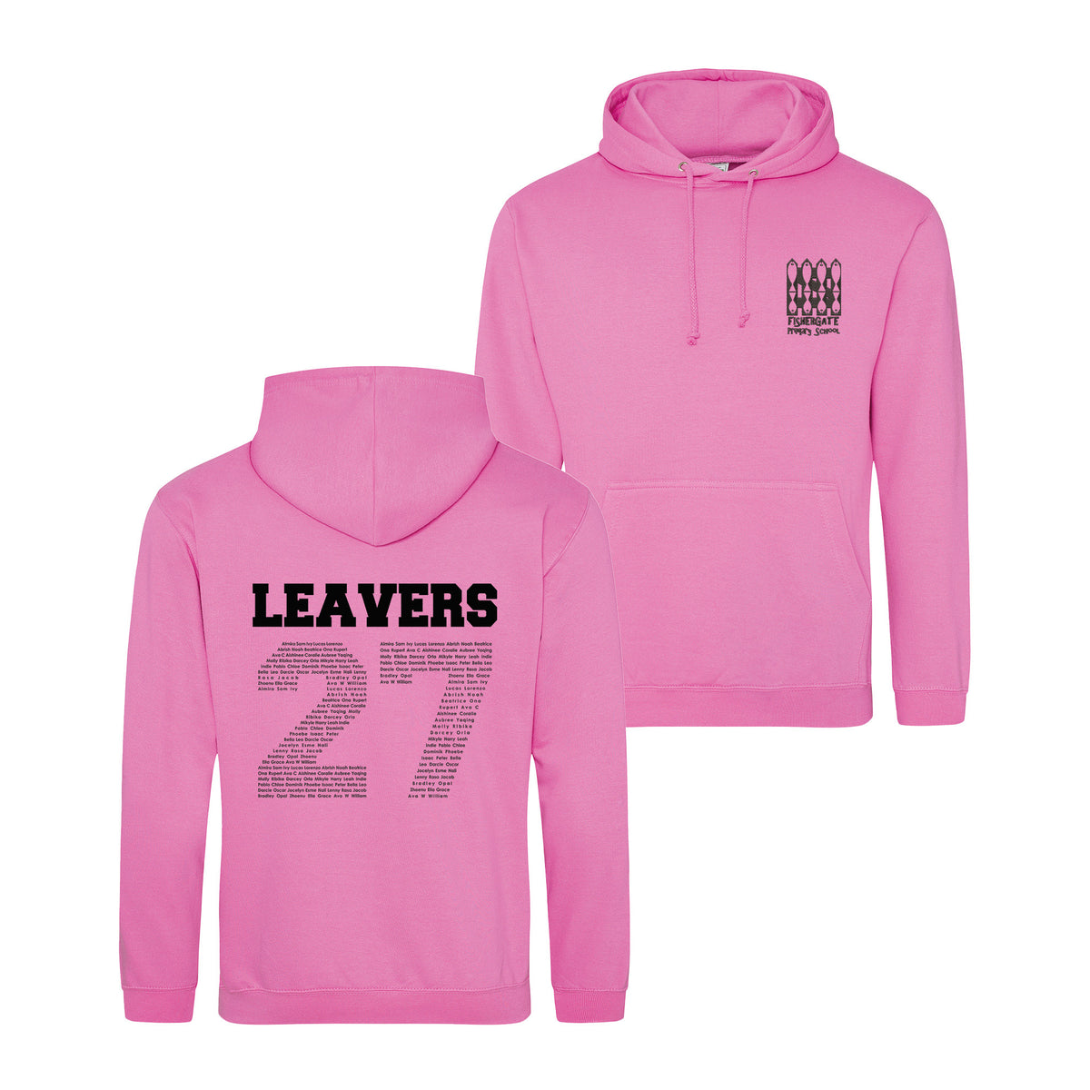 Fishergate School Leavers Hoodie | CANDYFLOSS PINK