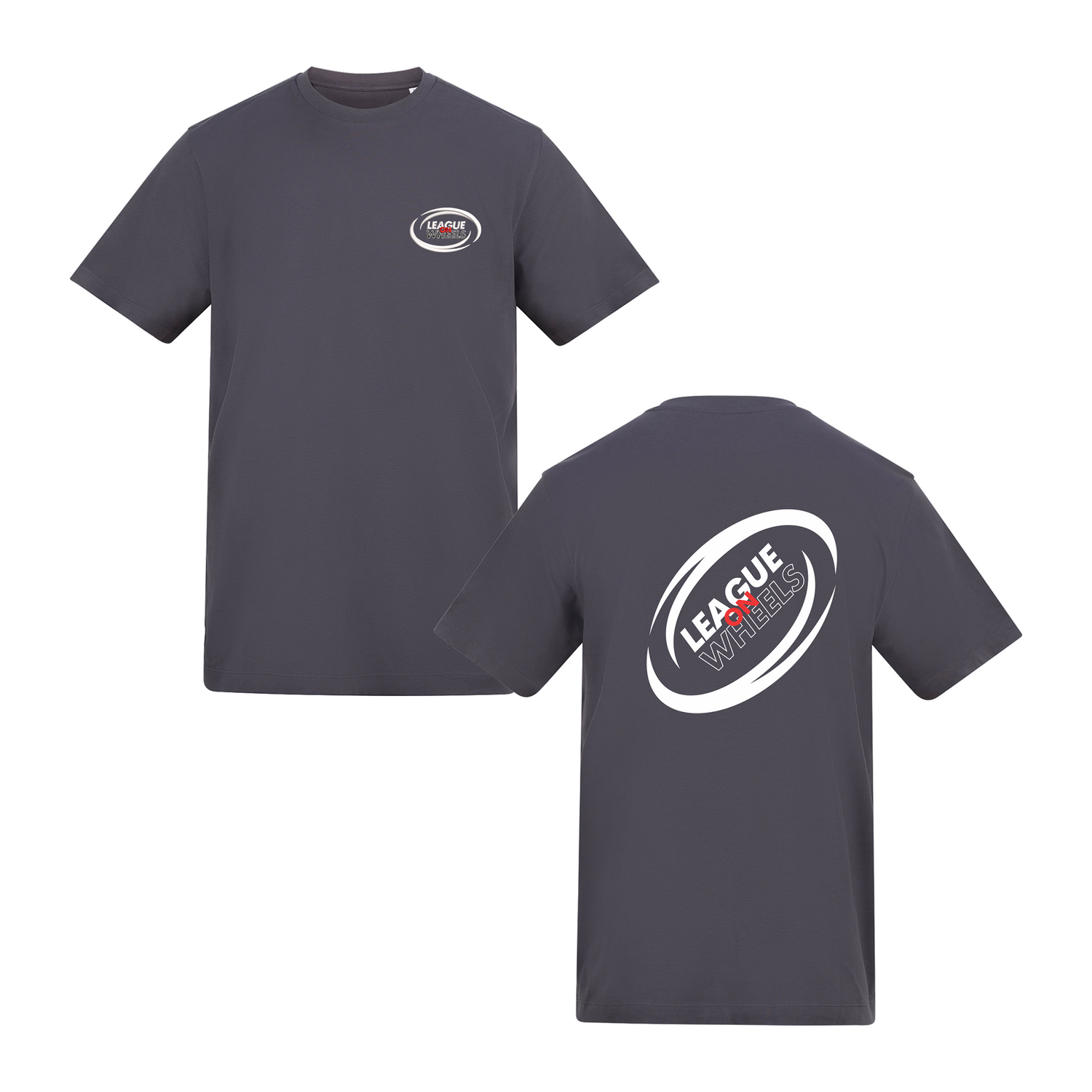 League on Wheels T-Shirt | SOLID CHARCOAL